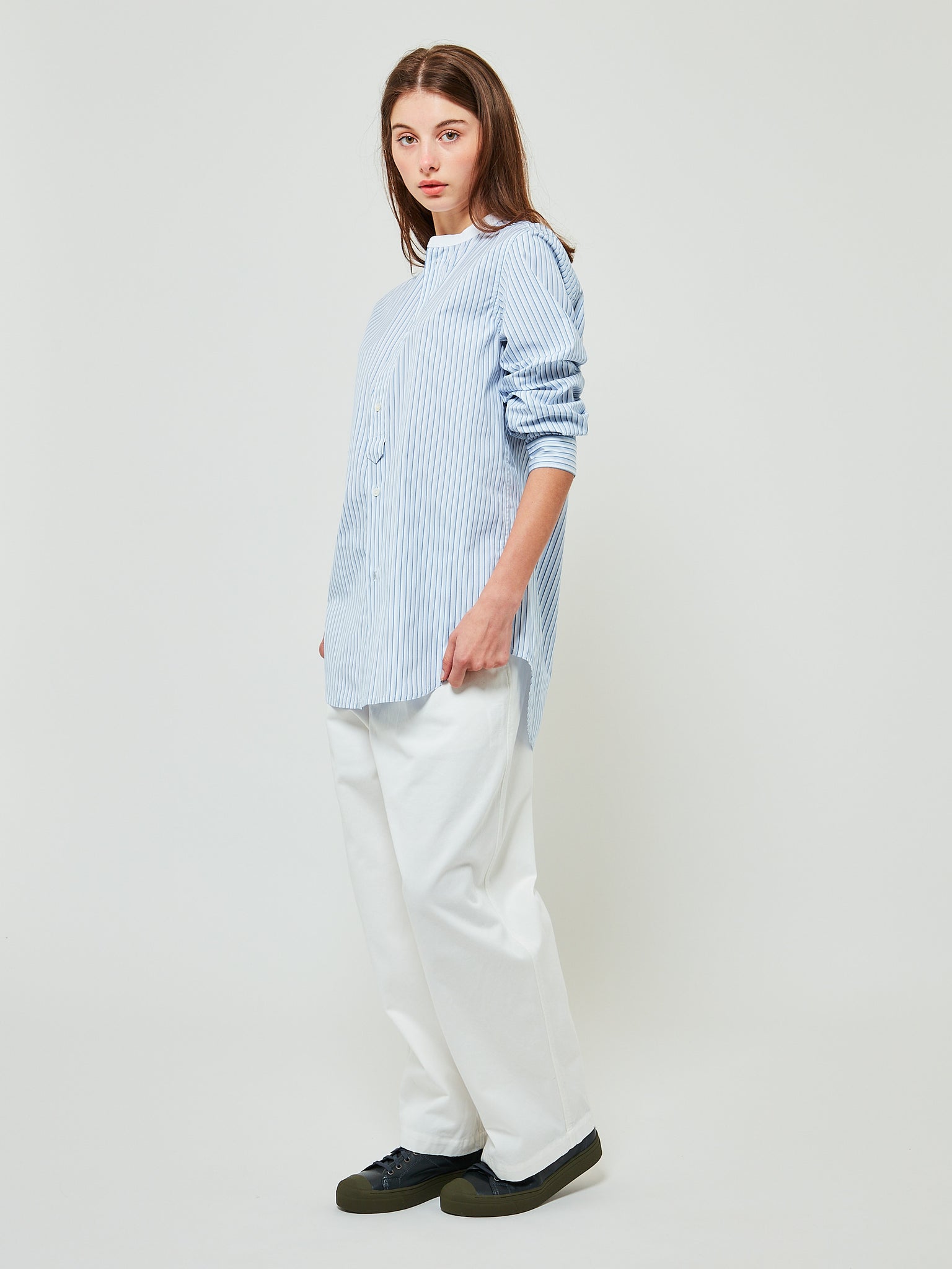 Boyd Shirt Blue Stripe White