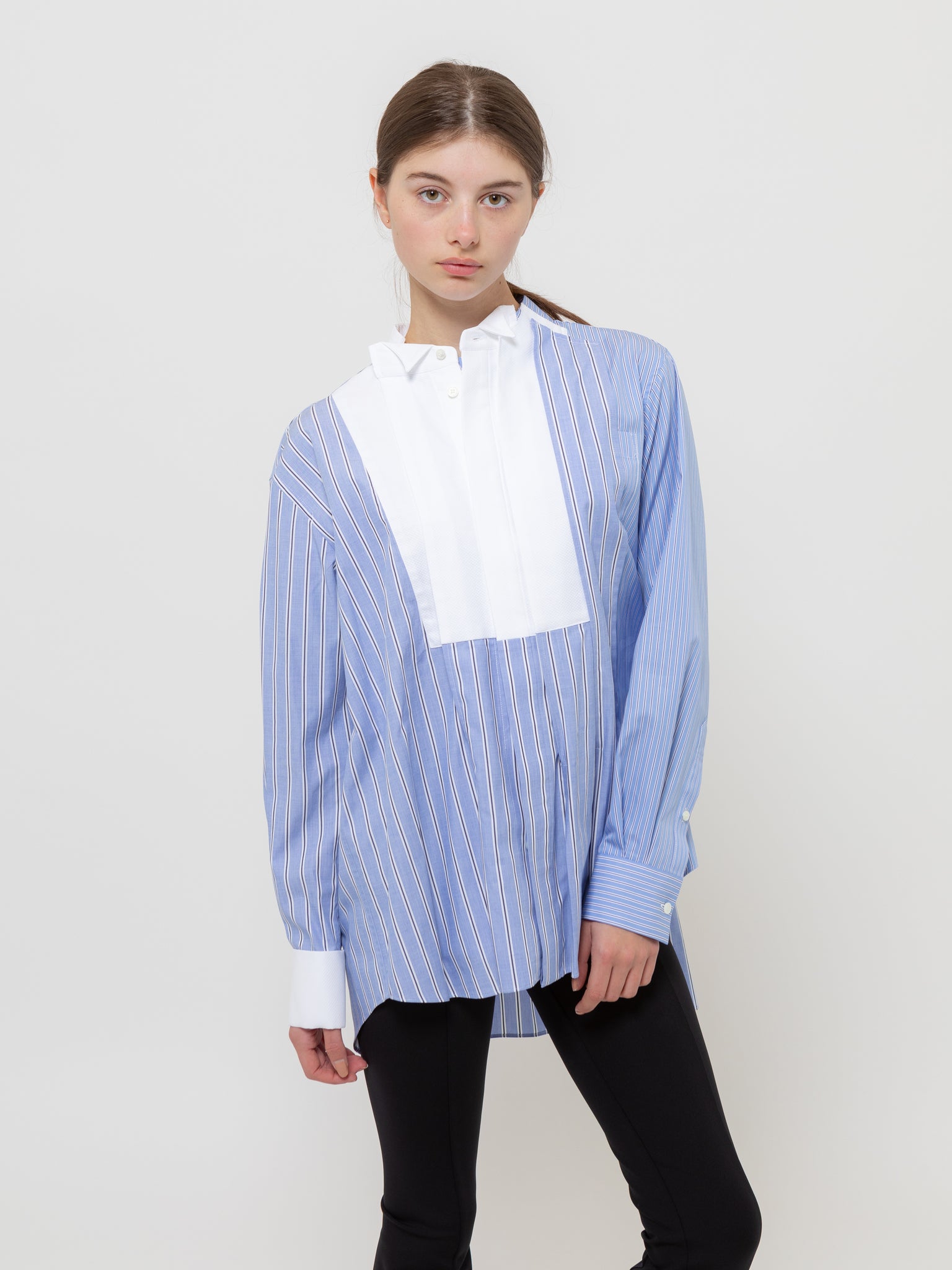Cotton Poplin Shirt Stripe