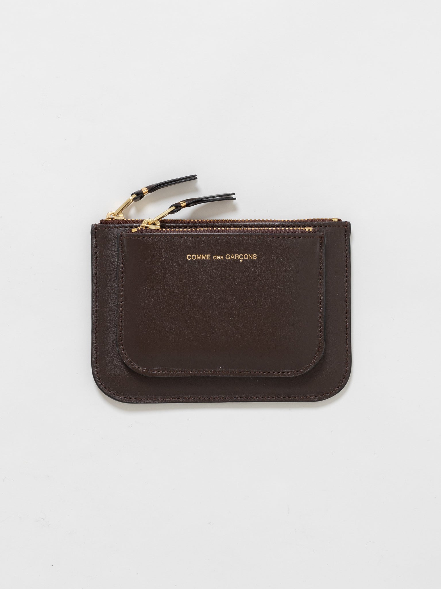 Outside Pocket Wallet Small Brown