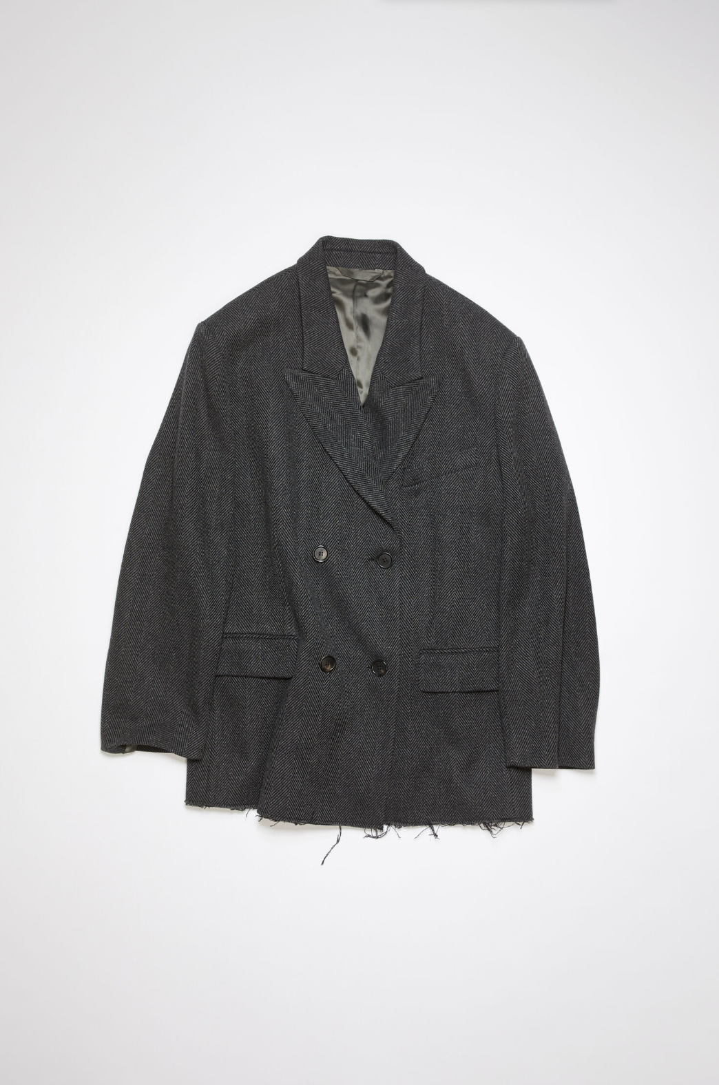 Double-Breasted Jacket Grey/Black