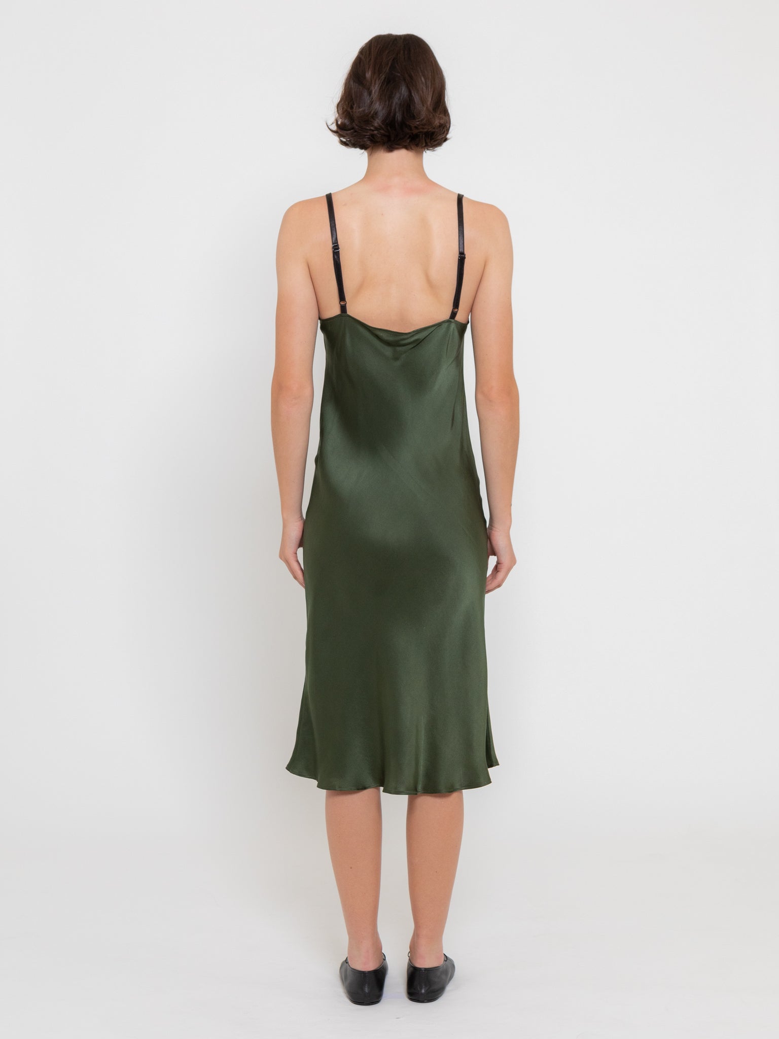 Simple Slip Dress Green
