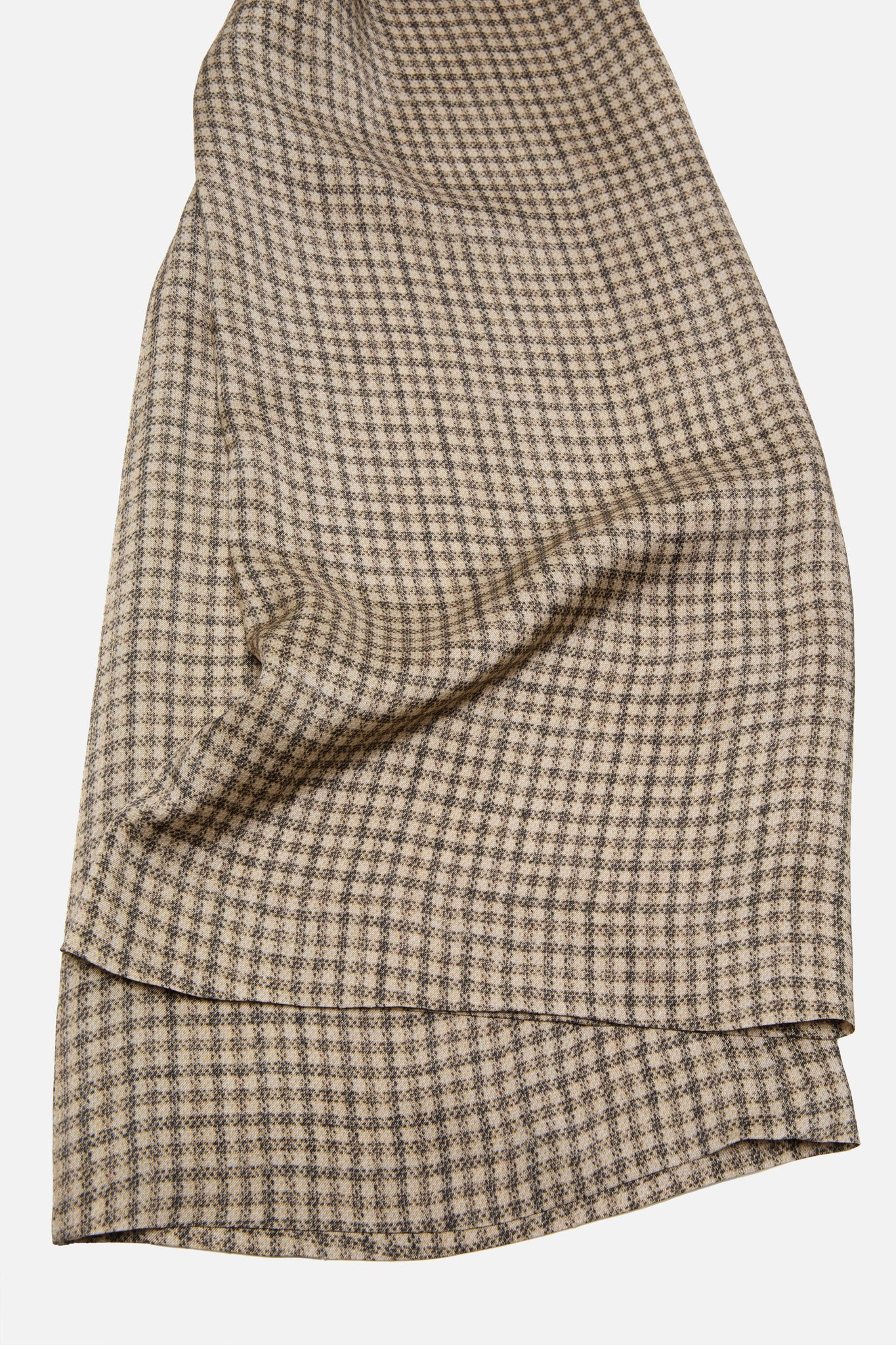 Check Suit Trousers Beige
