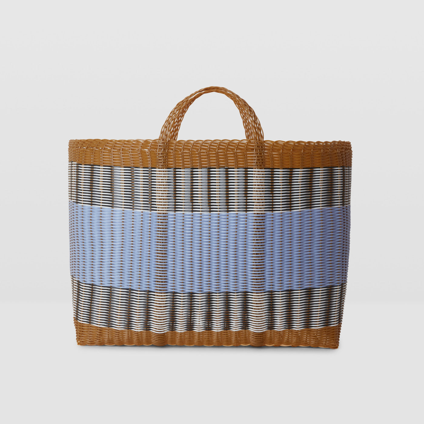 Bicolour Basket XL Tobacco + Blue Lilac