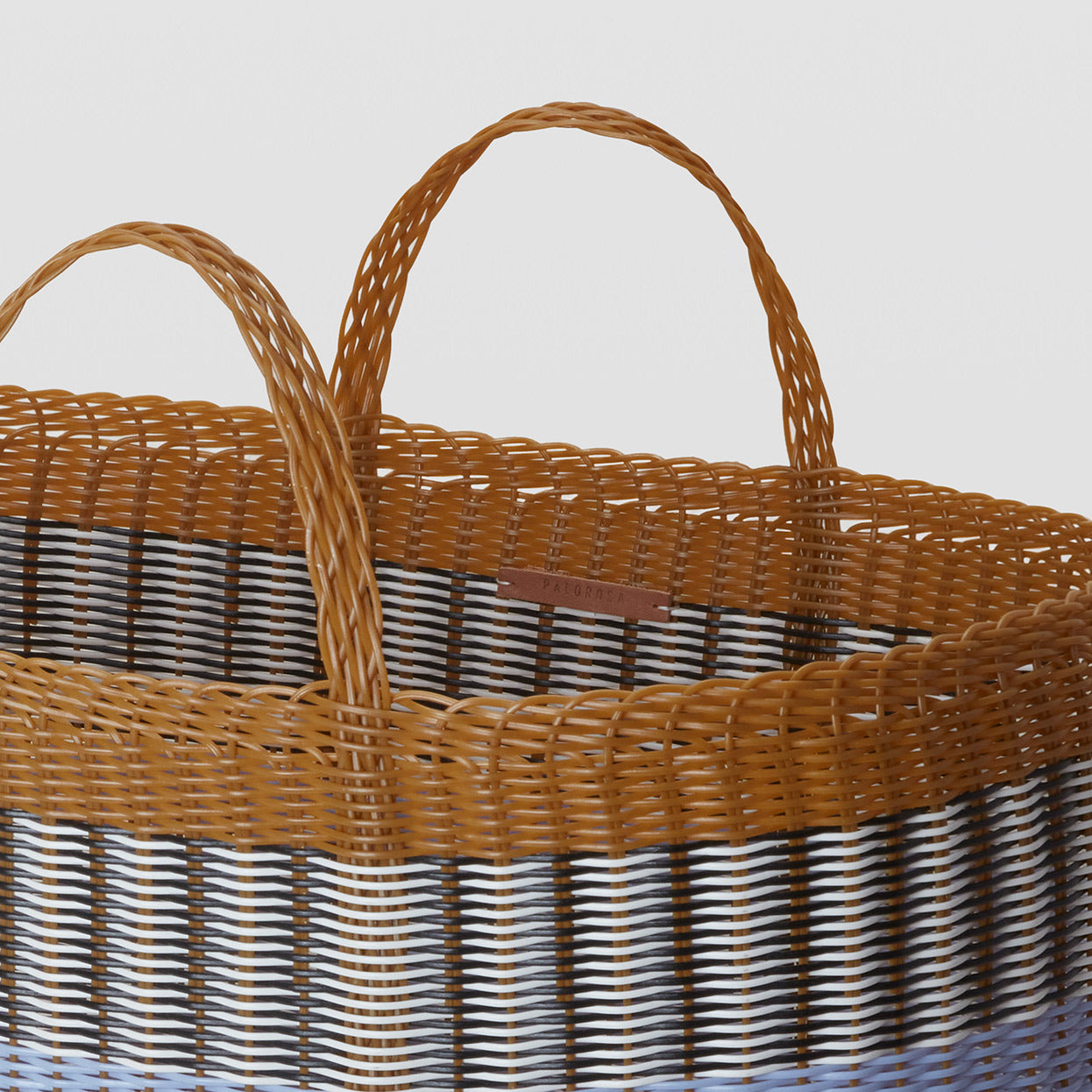 Bicolour Basket XL Tobacco + Blue Lilac