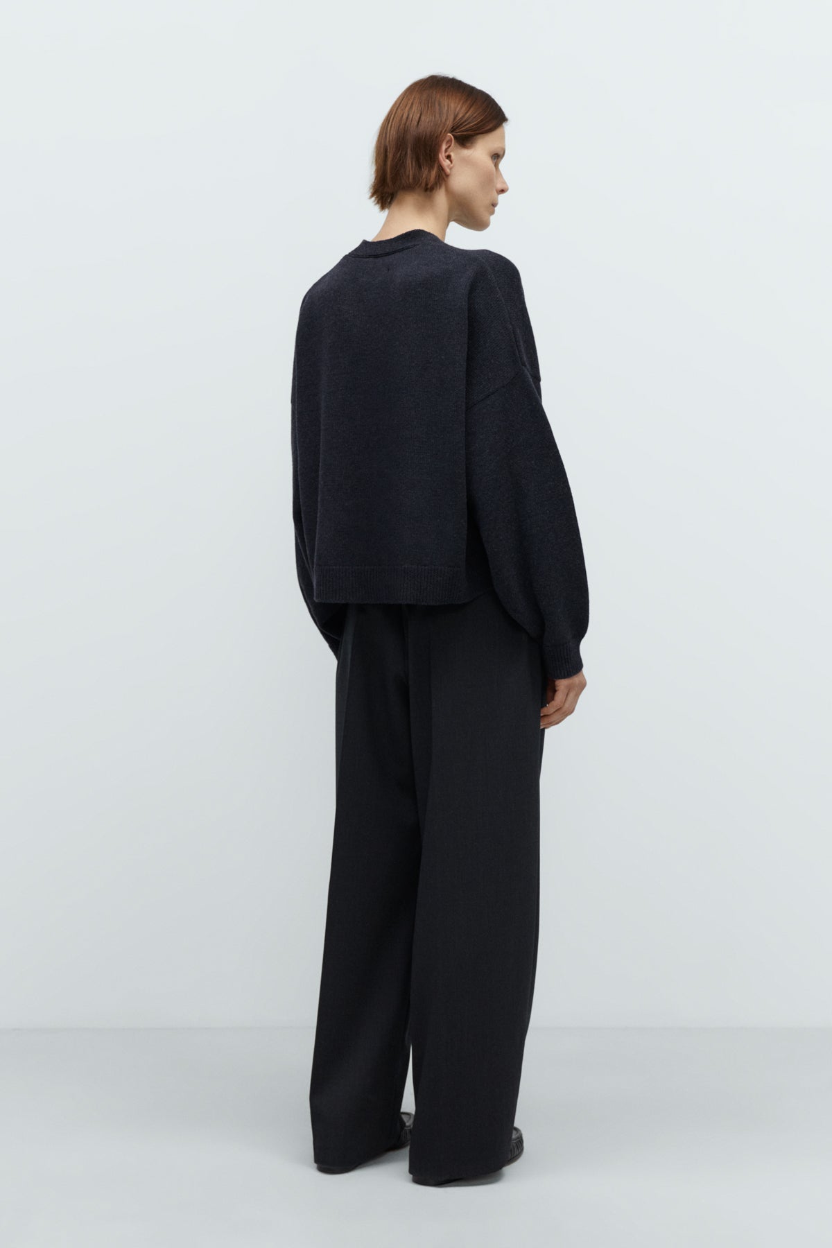 Merino Wool Cardigan Anthracite