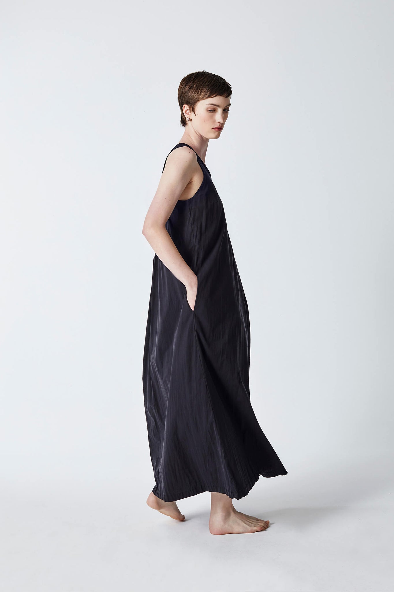 Poet Dress Black