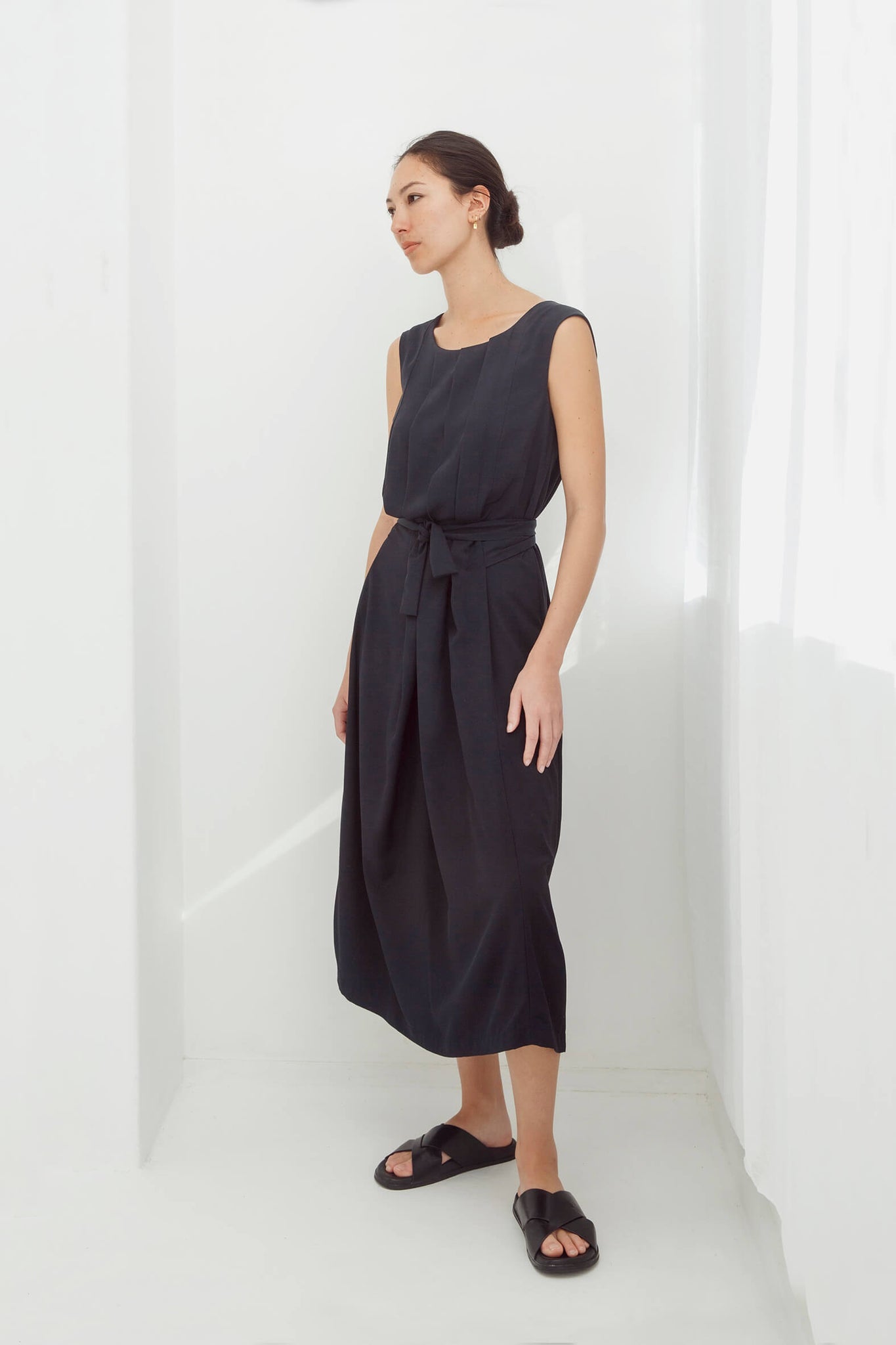 Cascade Dress Midnight