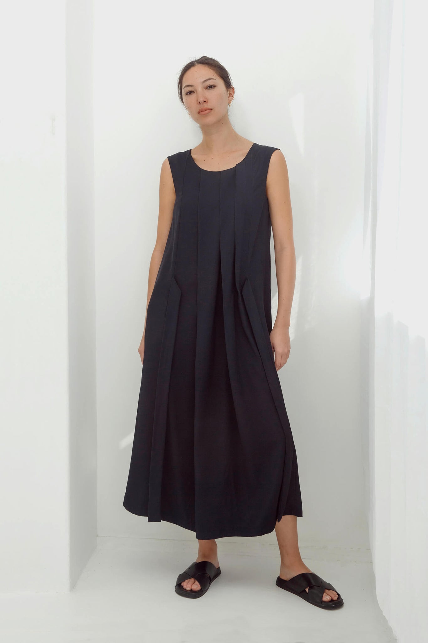Cascade Dress Midnight