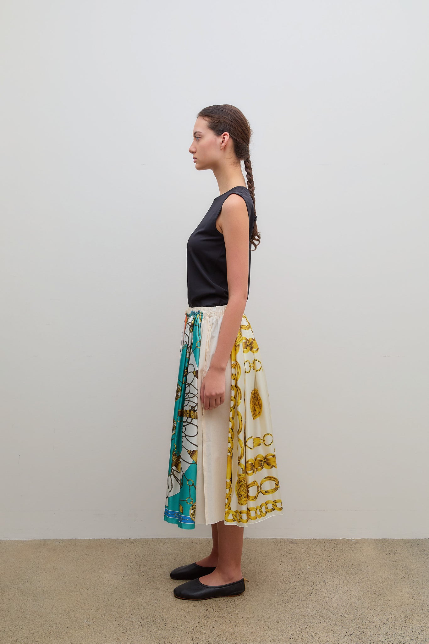 Scarf Skirt Pattern Teal