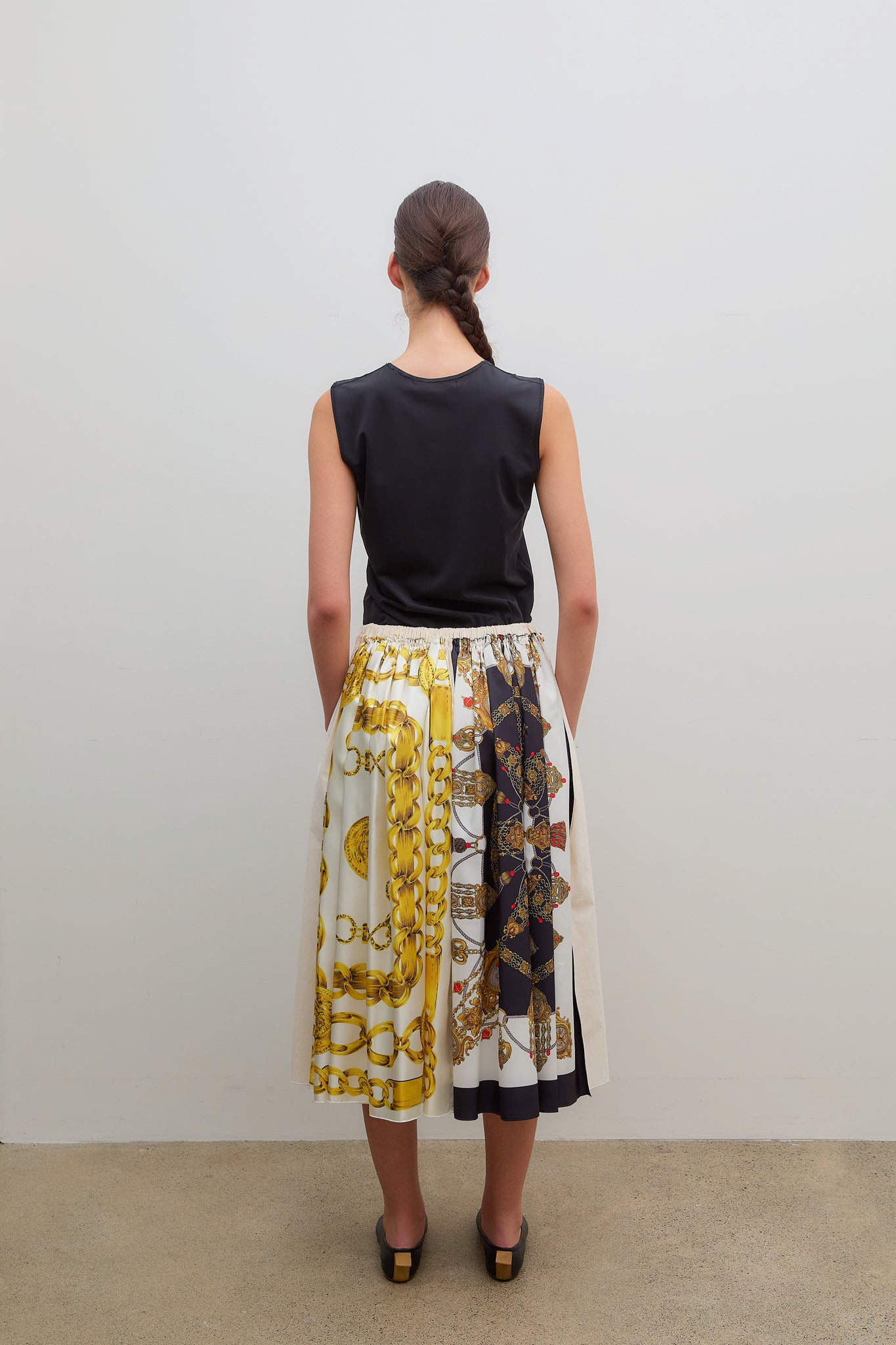 Scarf Skirt Pattern Teal