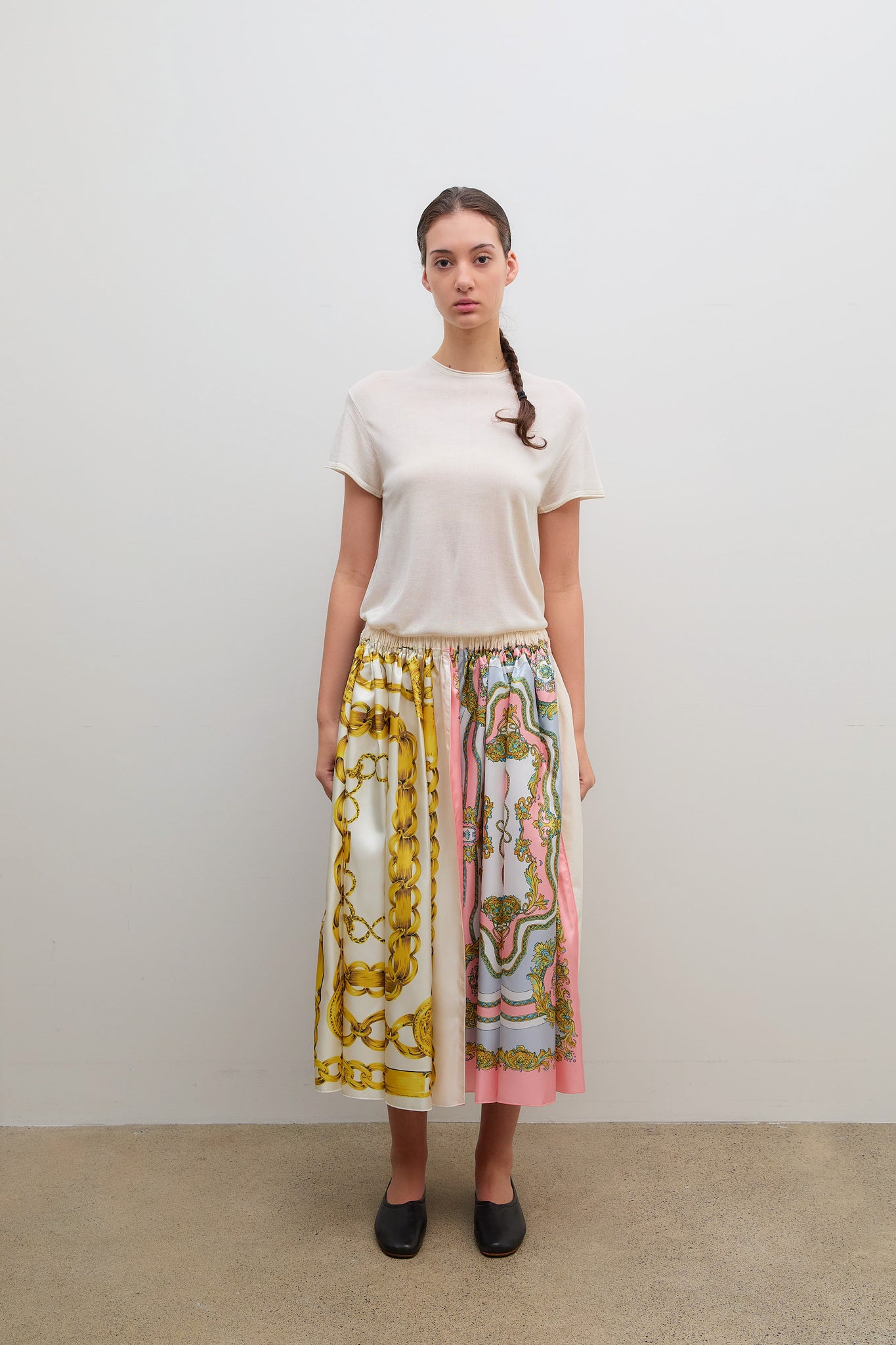 Scarf Skirt Pattern Pink