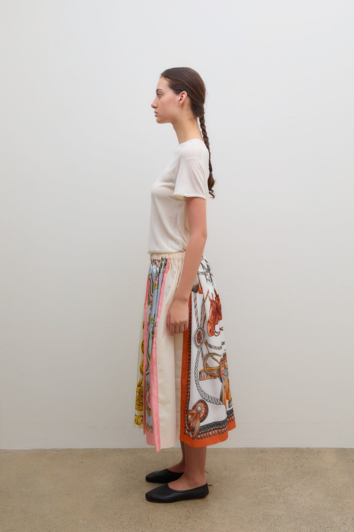 Scarf Skirt Pattern Pink