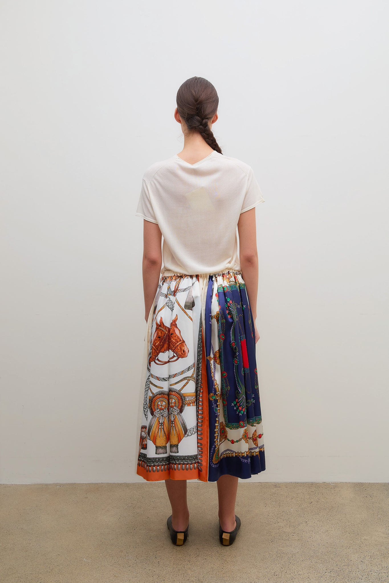 Scarf Skirt Pattern Pink