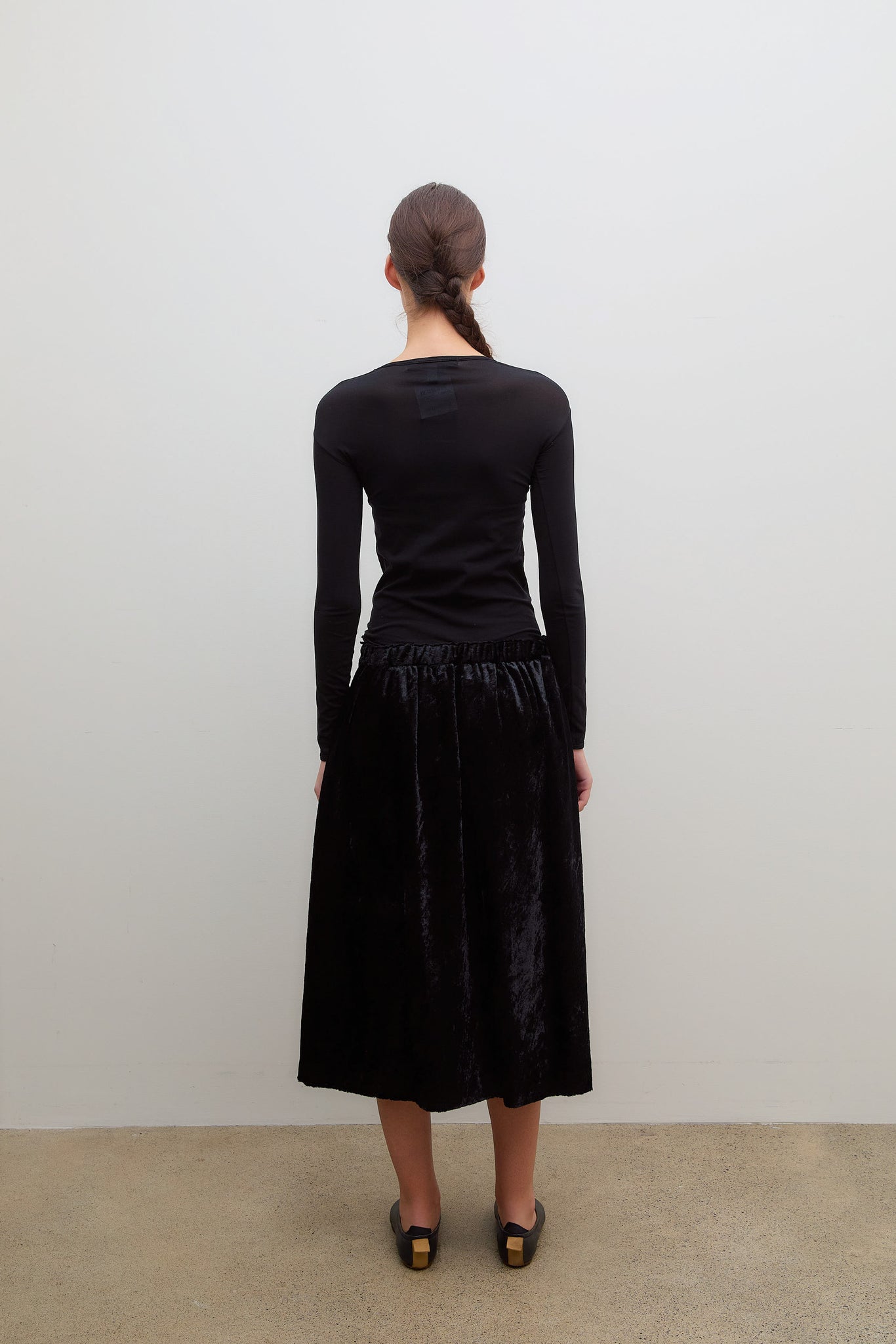 Velvet Skirt Black