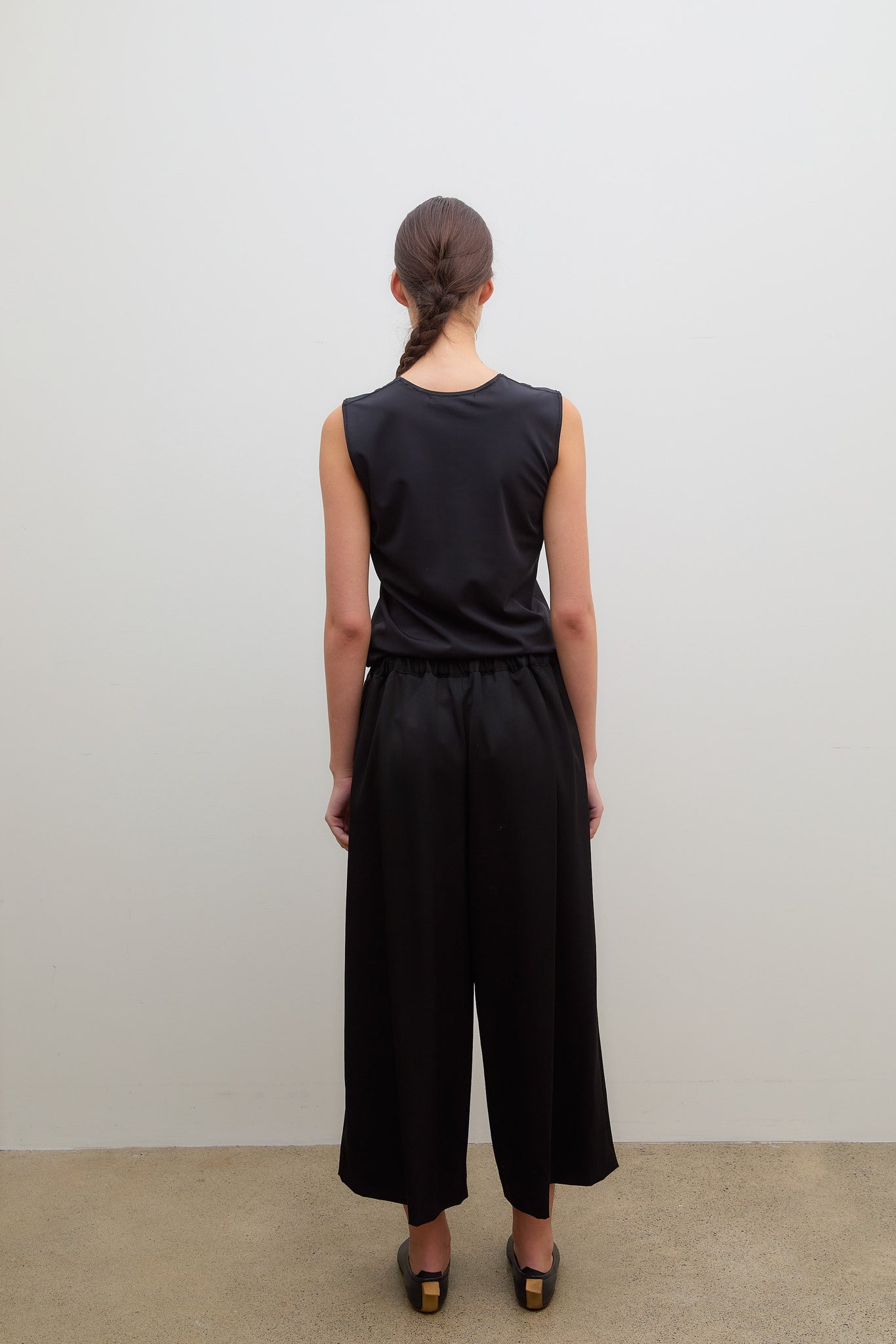 Relaxed Wool Pants Black