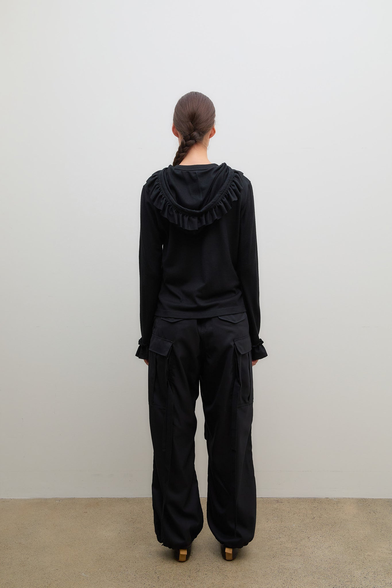 Cardigan Hoodie Black