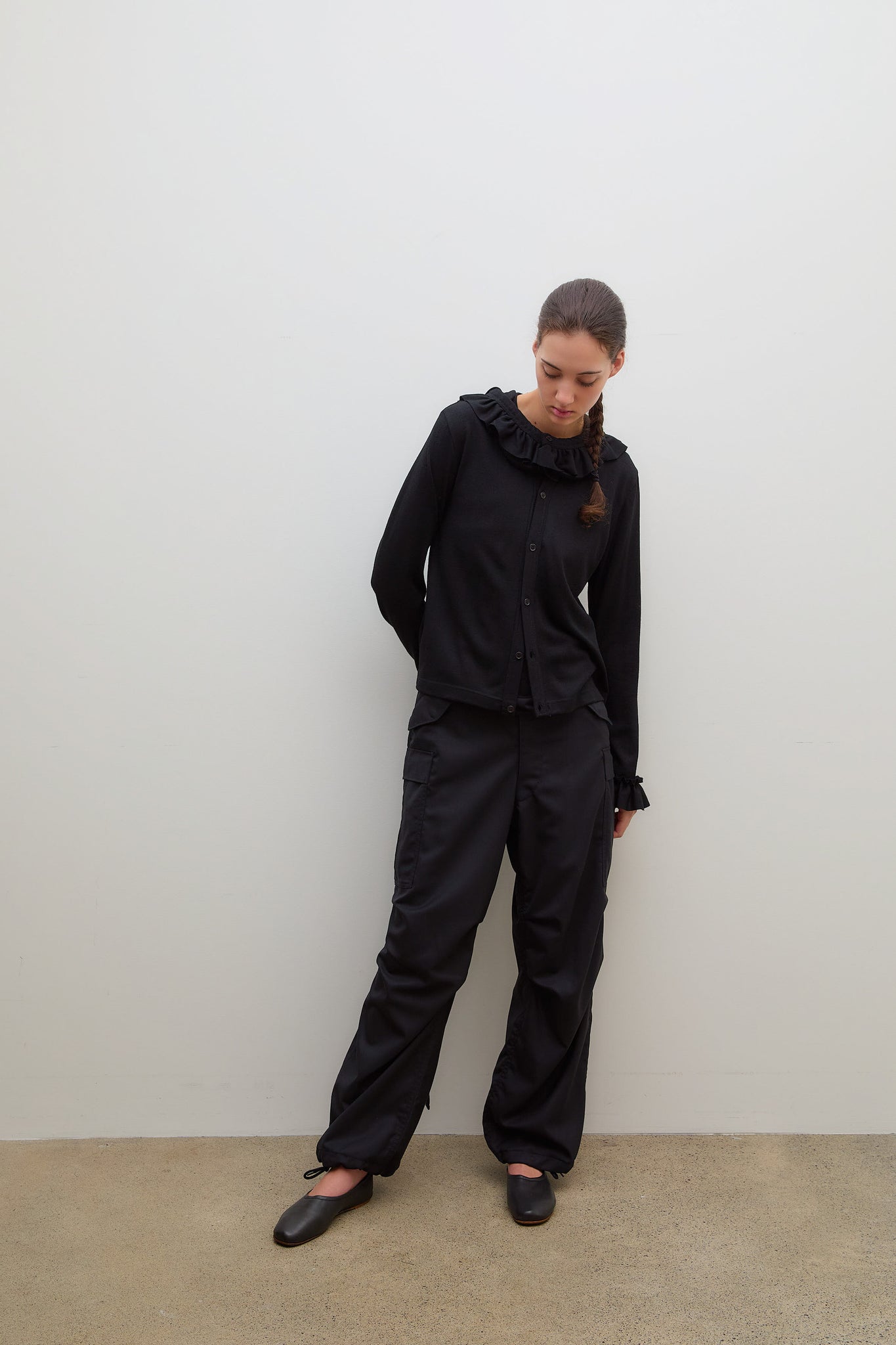 Cardigan Hoodie Black