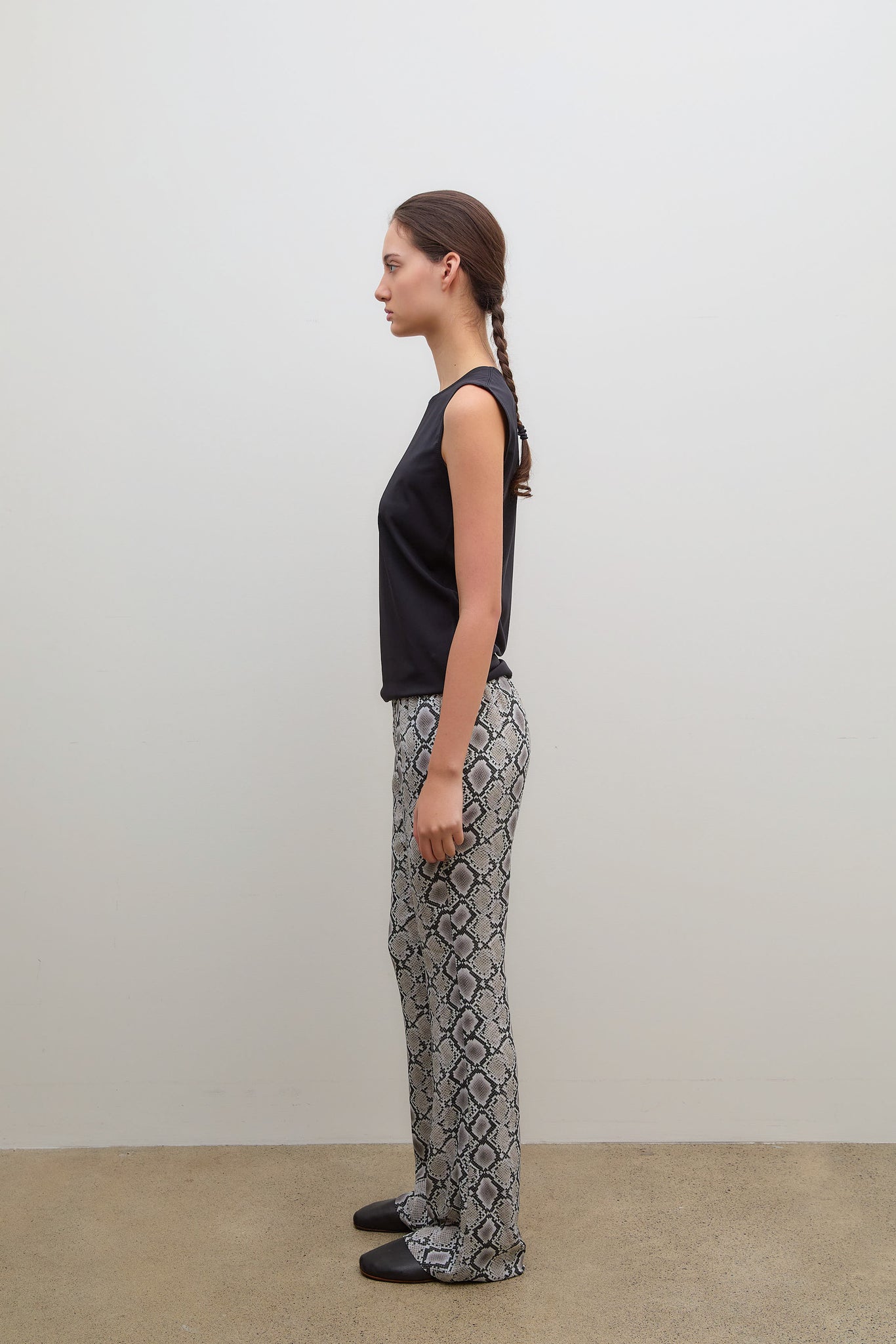 Printed Pants Cady Beige Black