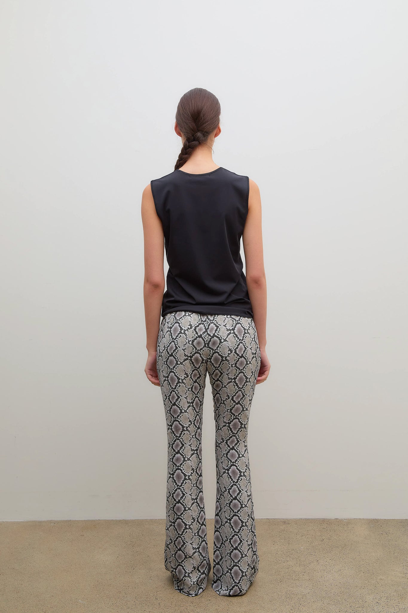 Printed Pants Cady Beige Black