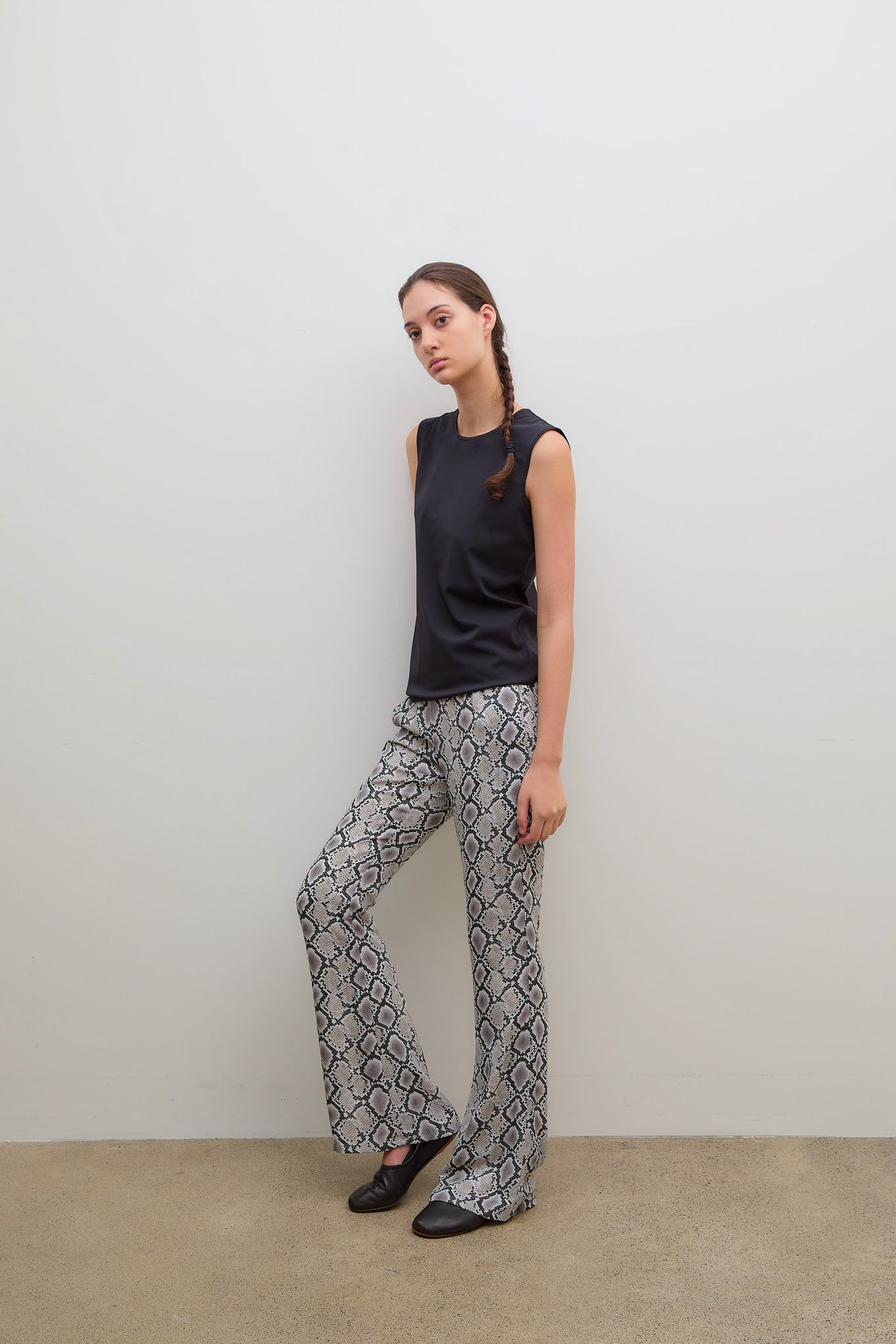 Printed Pants Cady Beige Black