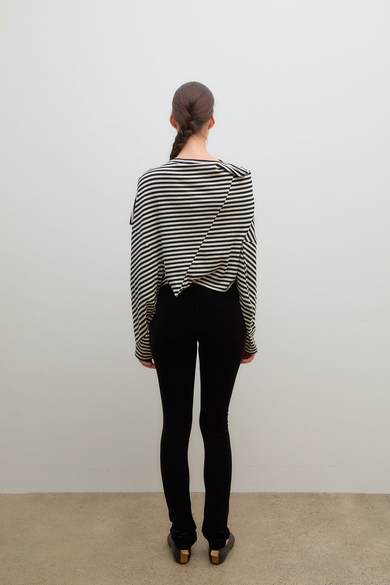 Angular Long Sleeve T-Shirt Black Off White