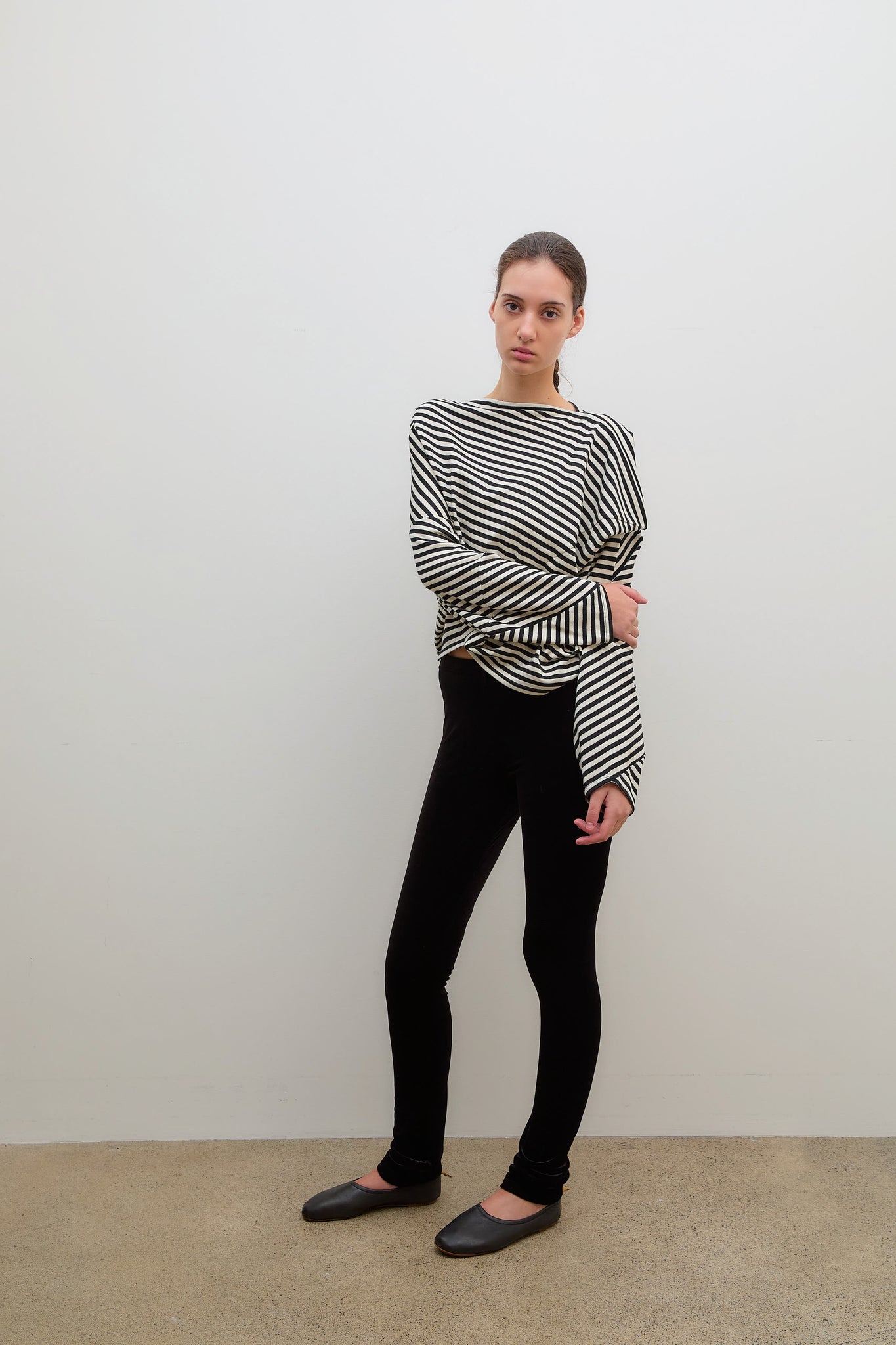 Velvet Legging Pants Black