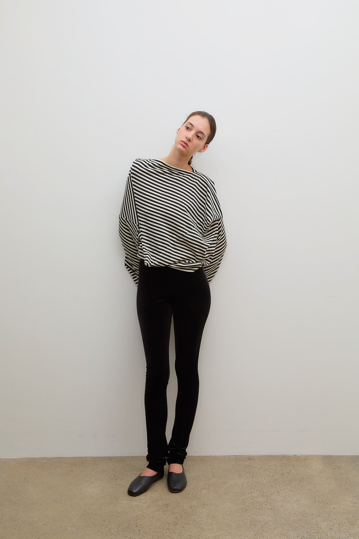 Angular Long Sleeve T-Shirt Black Off White