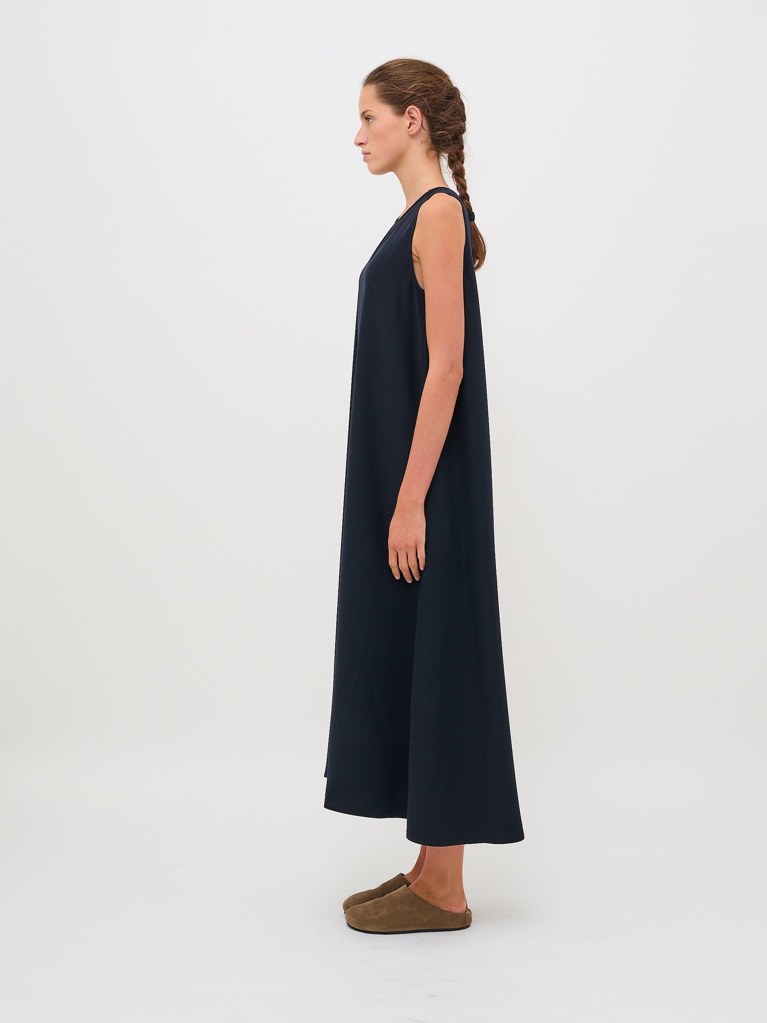 Dao Sleeveless Trapeze Dress Woven Midnight