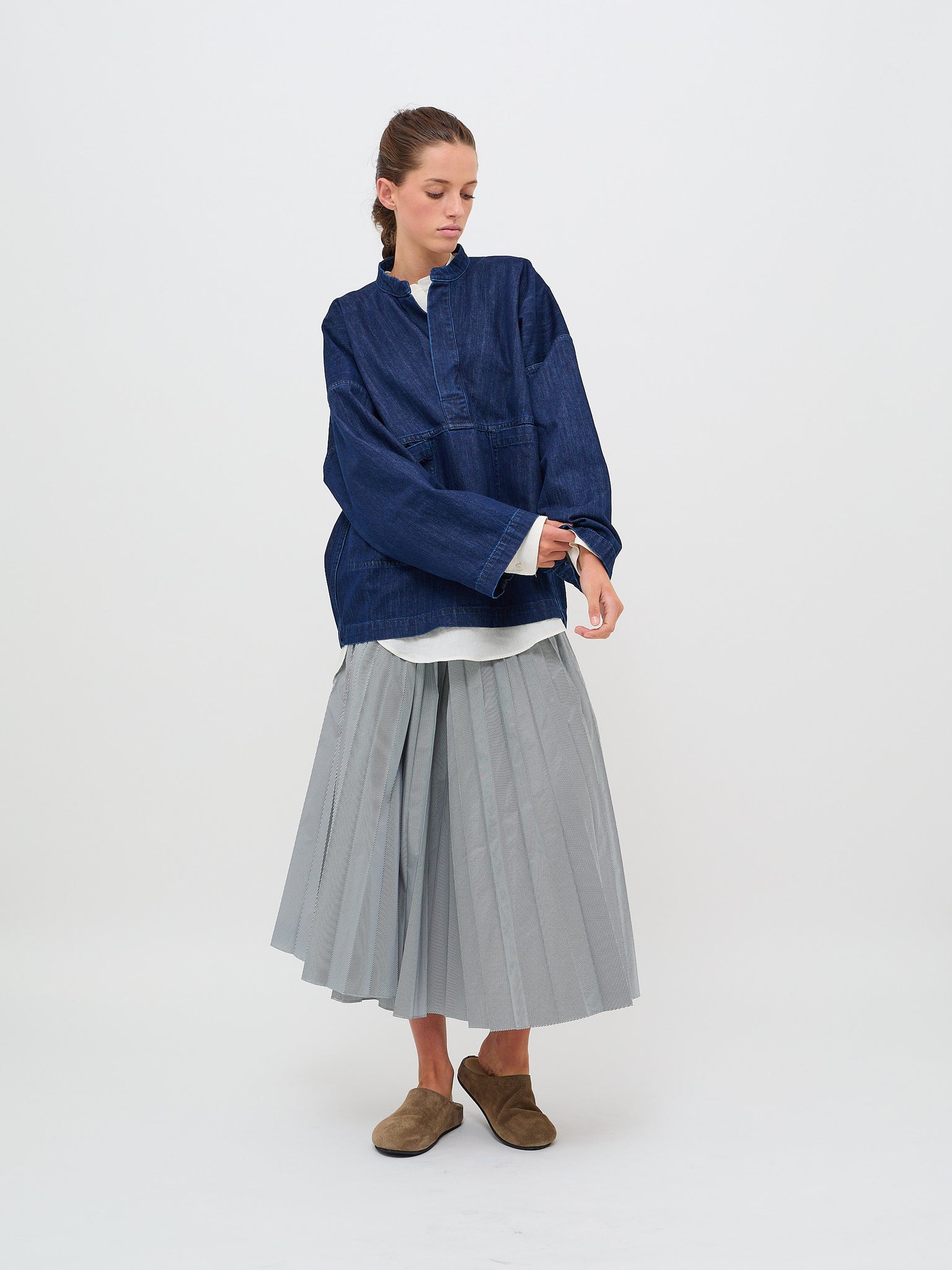 Basil Denim Top Blue