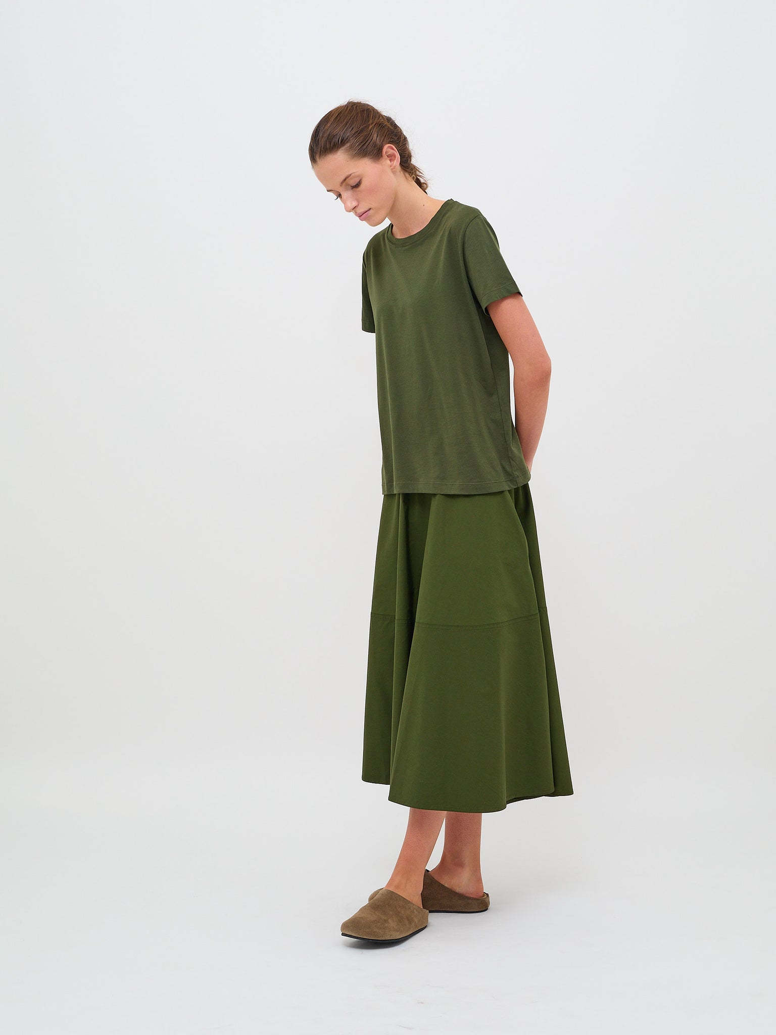 Turin Knit T-Shirt Seaweed