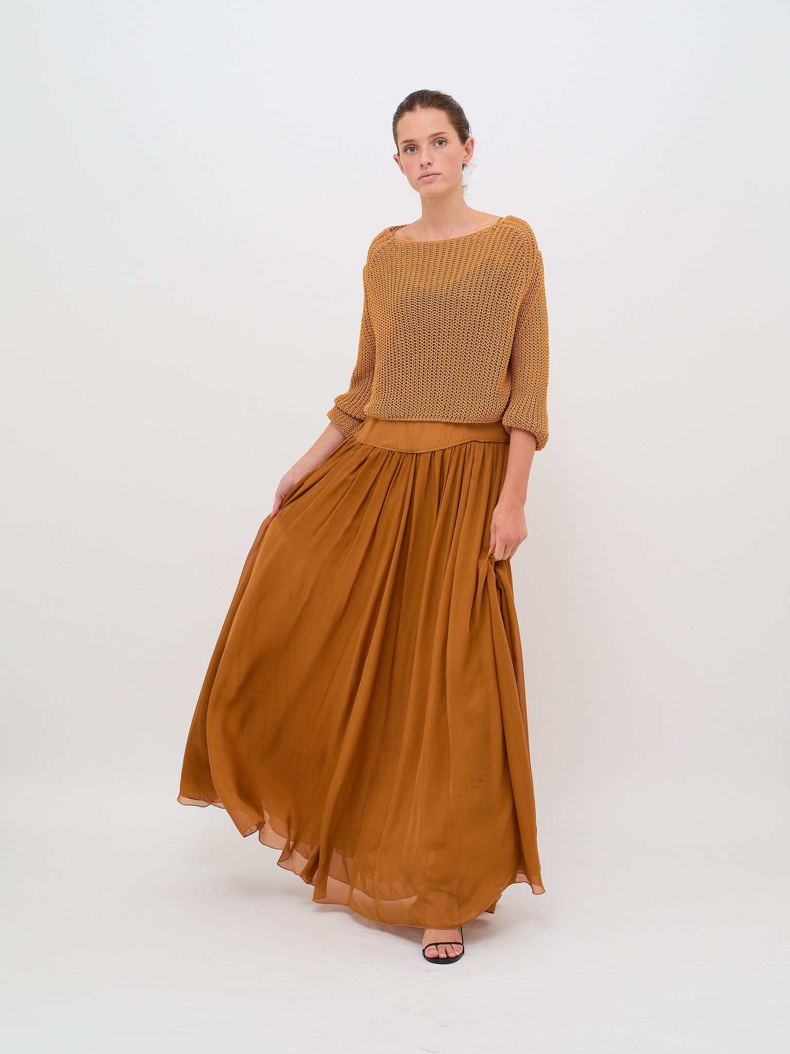Gummy Organic Cotton Rib Knit Sweater Grano