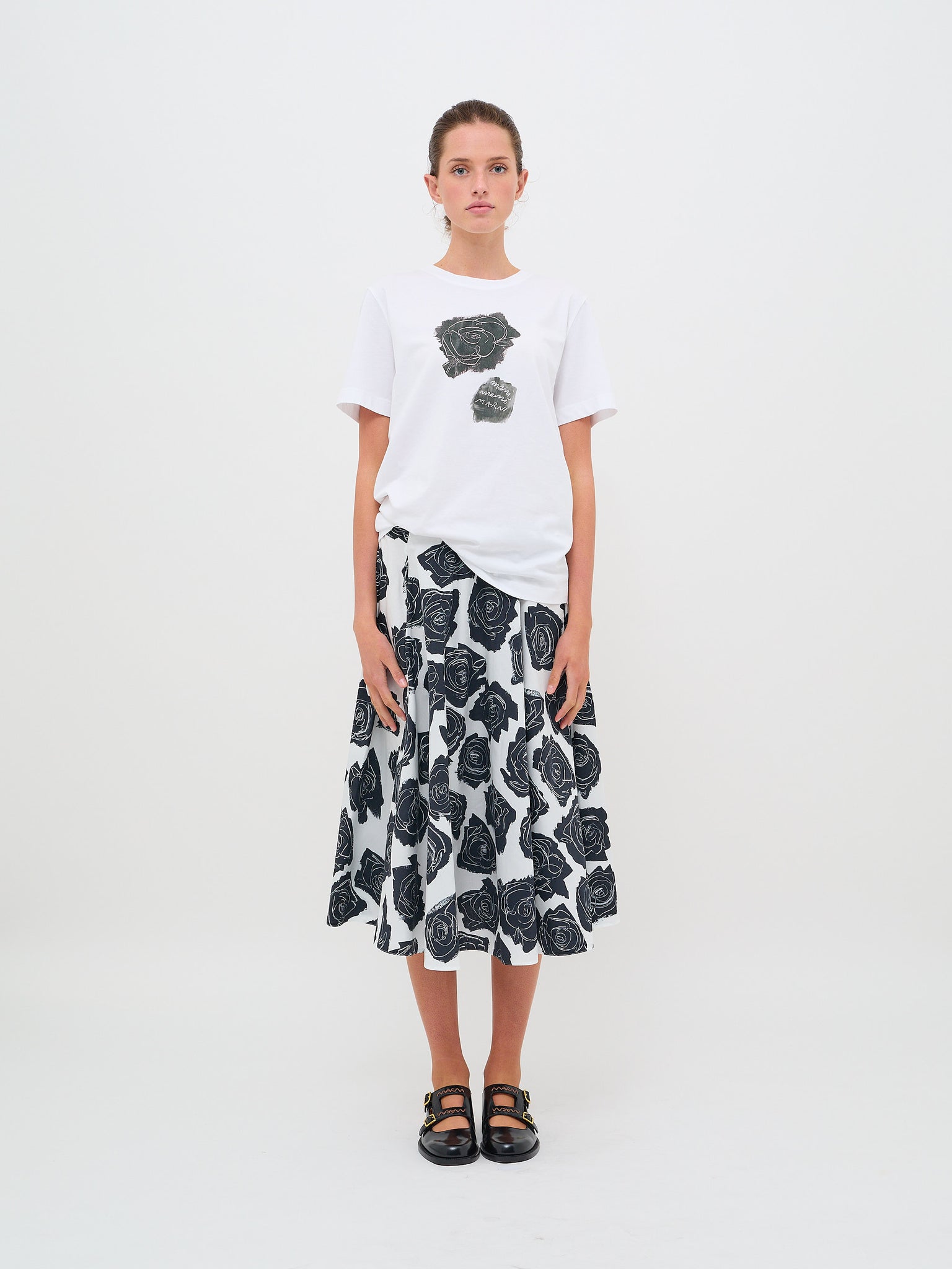 T-Shirt Rose White