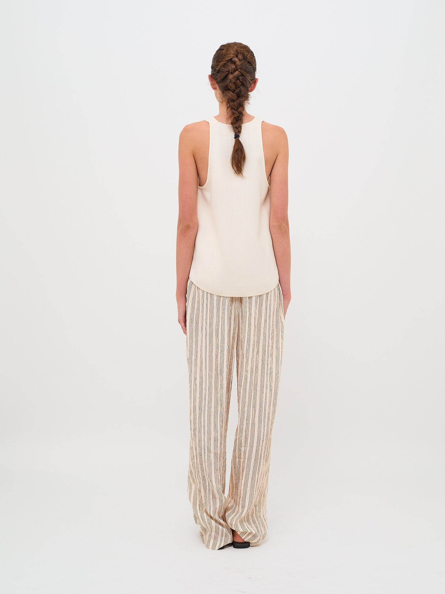 Slubbed Fluid Viscose Top Orchidea