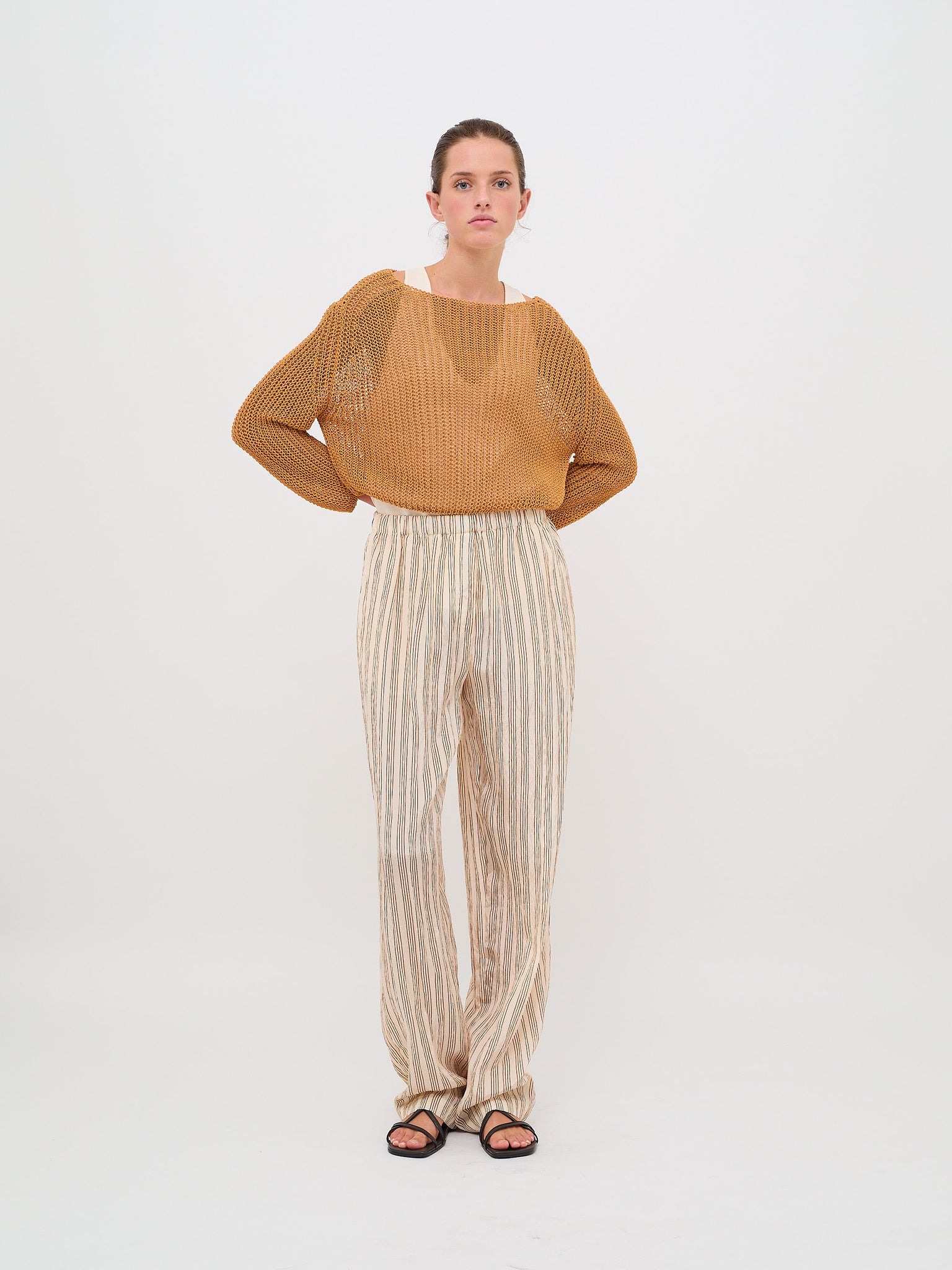 Gummy Organic Cotton Rib Knit Sweater Grano