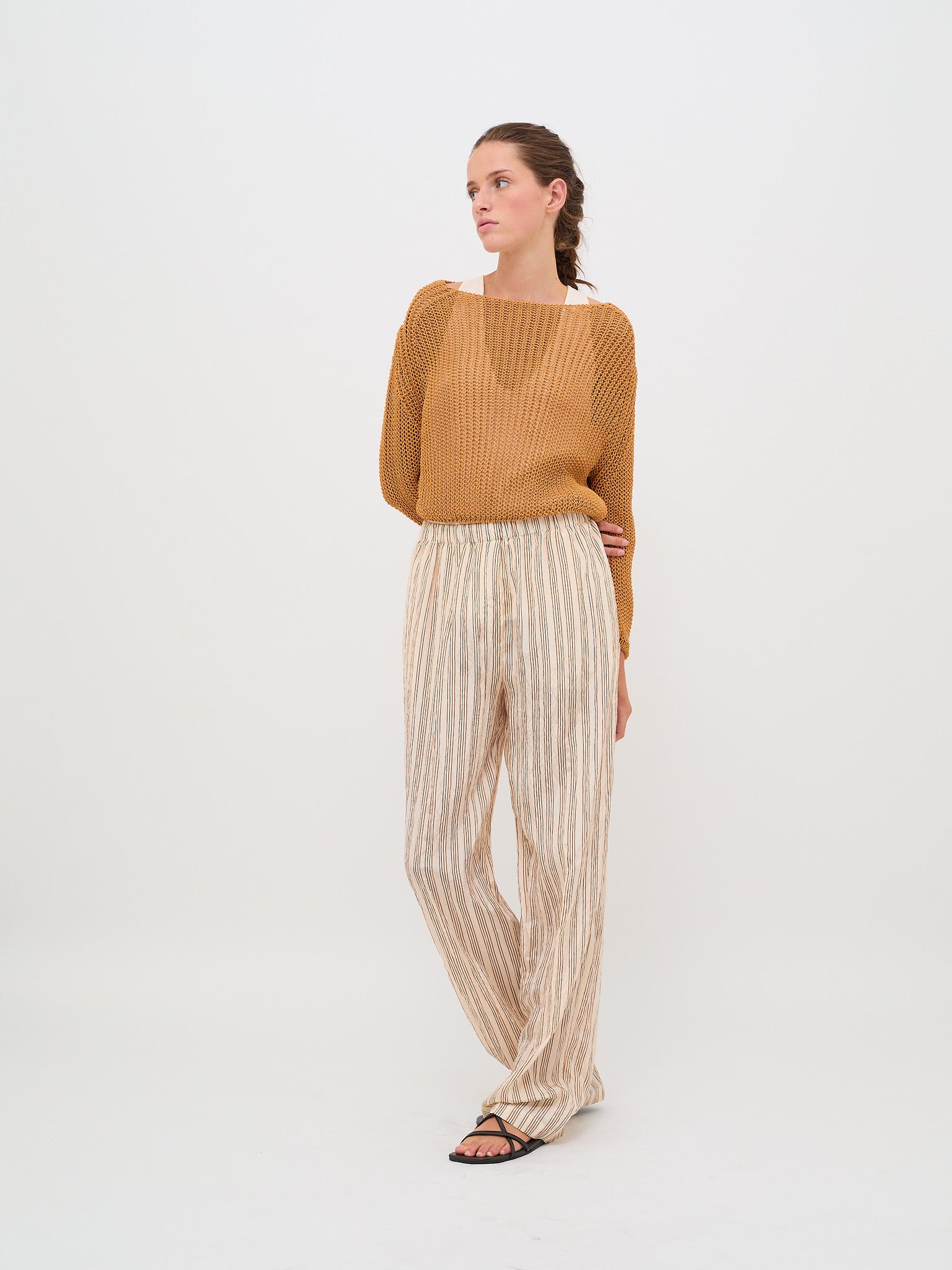 Gummy Organic Cotton Rib Knit Sweater Grano