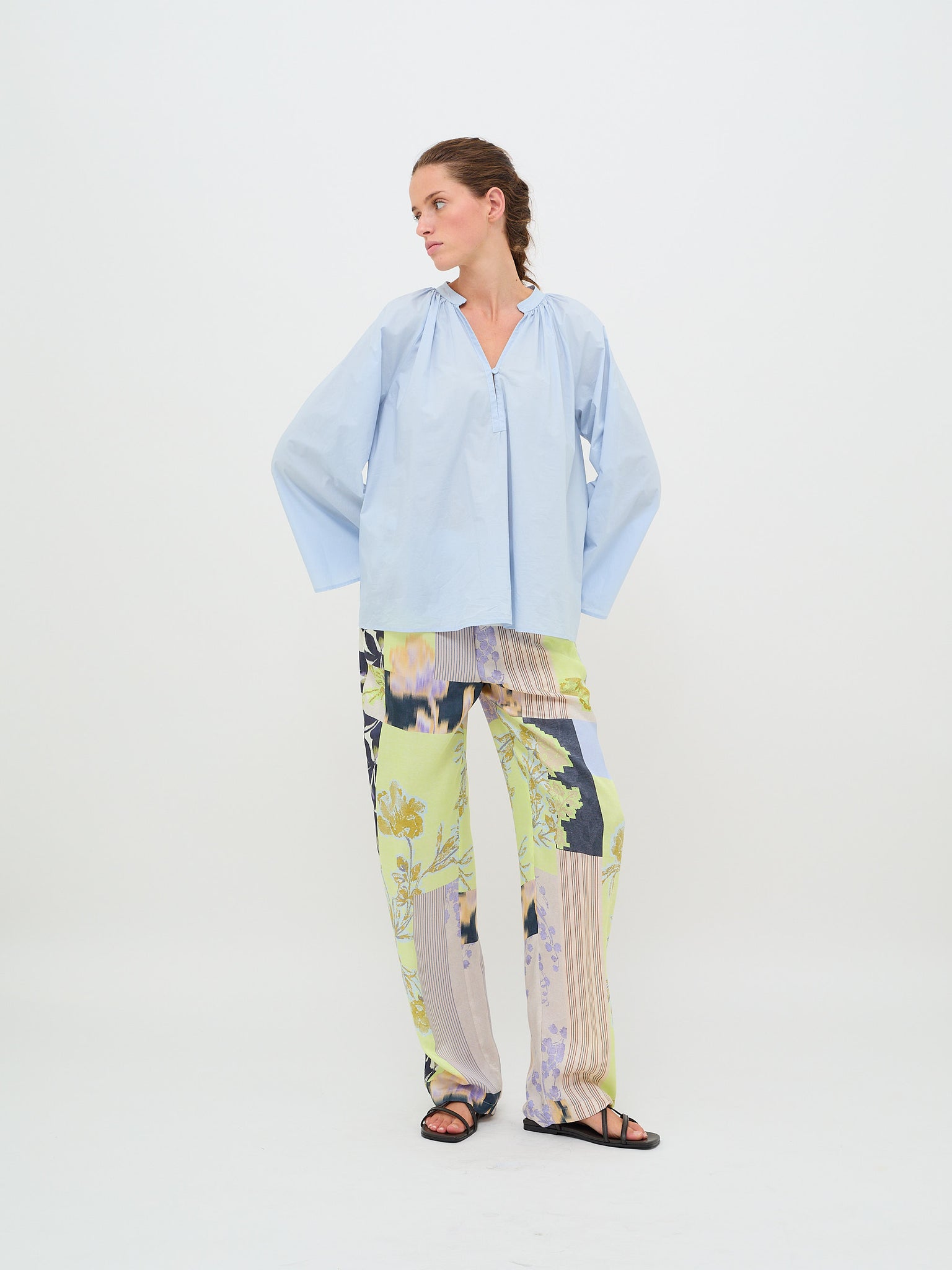 Cotton Popline Bohemian Shirt Rugiada