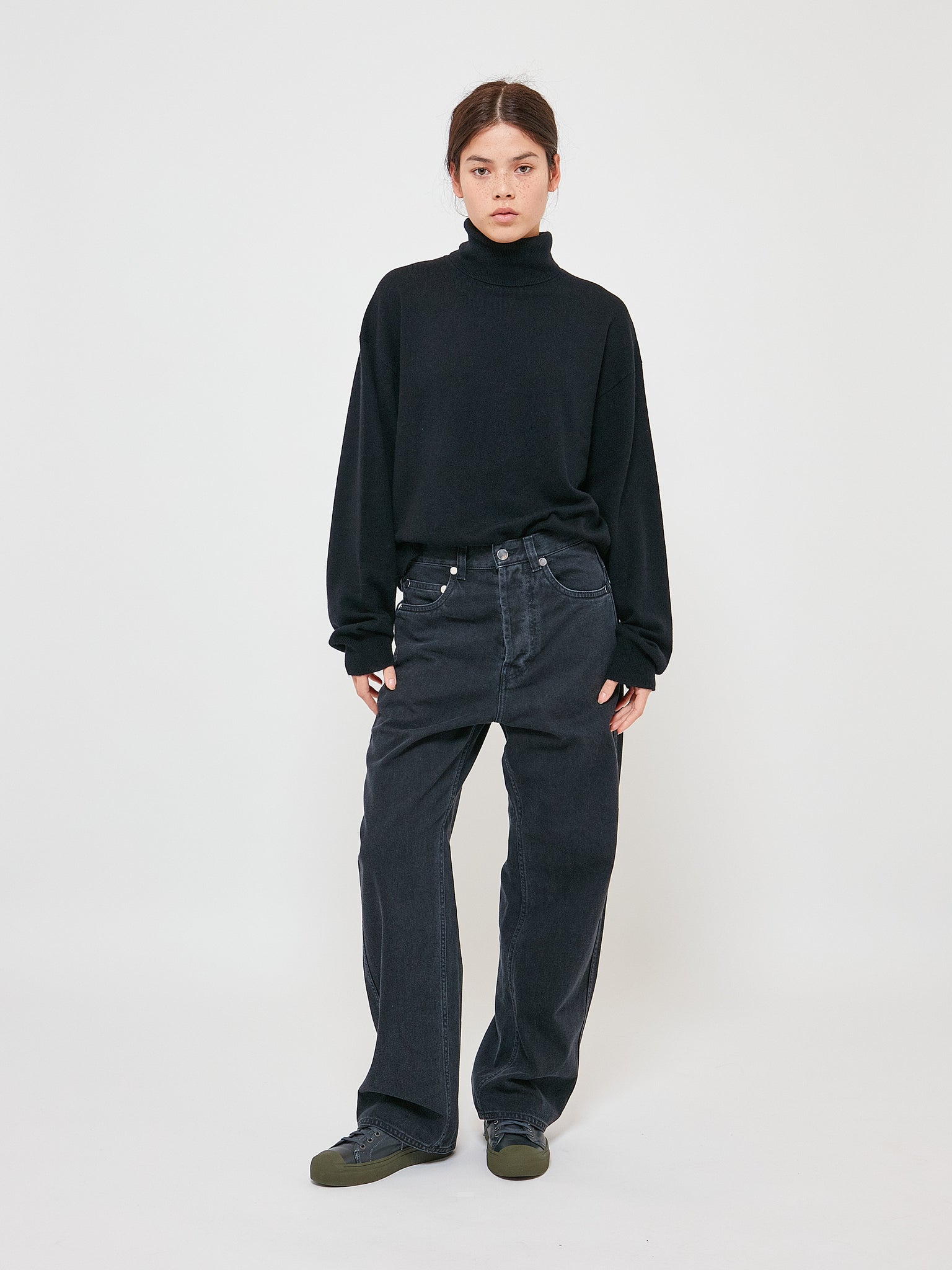 Peggy Black Denim Woven