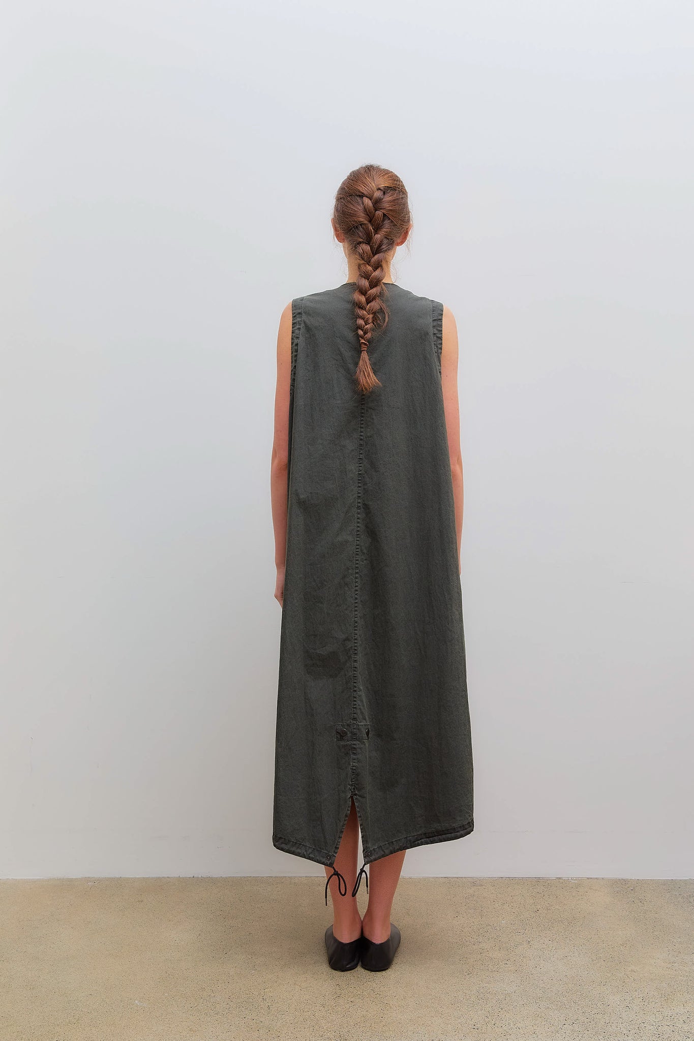 Fish-Tail Dress Khaki
