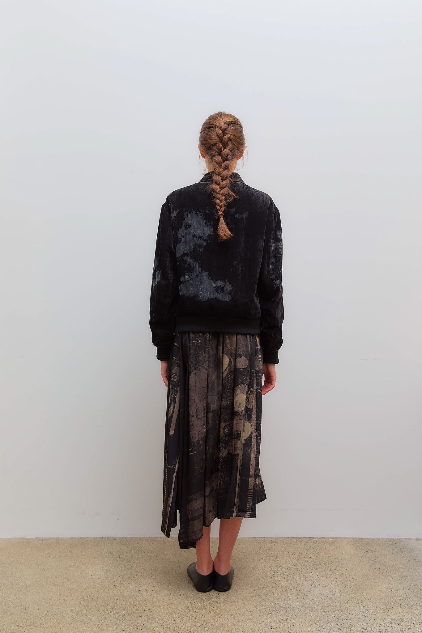 U Shirt Collar Y Jacket Velvet Black