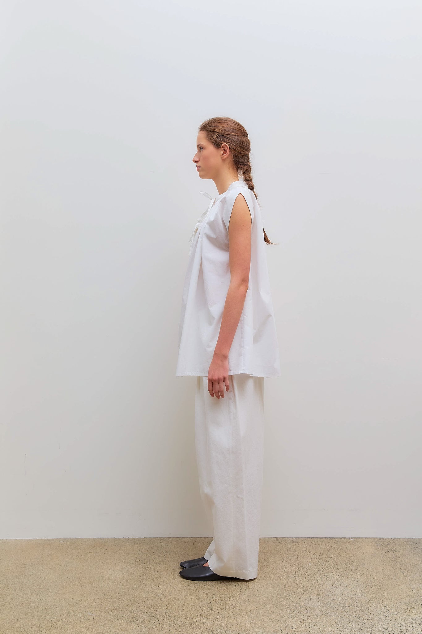 Typewriter Blouse Off White
