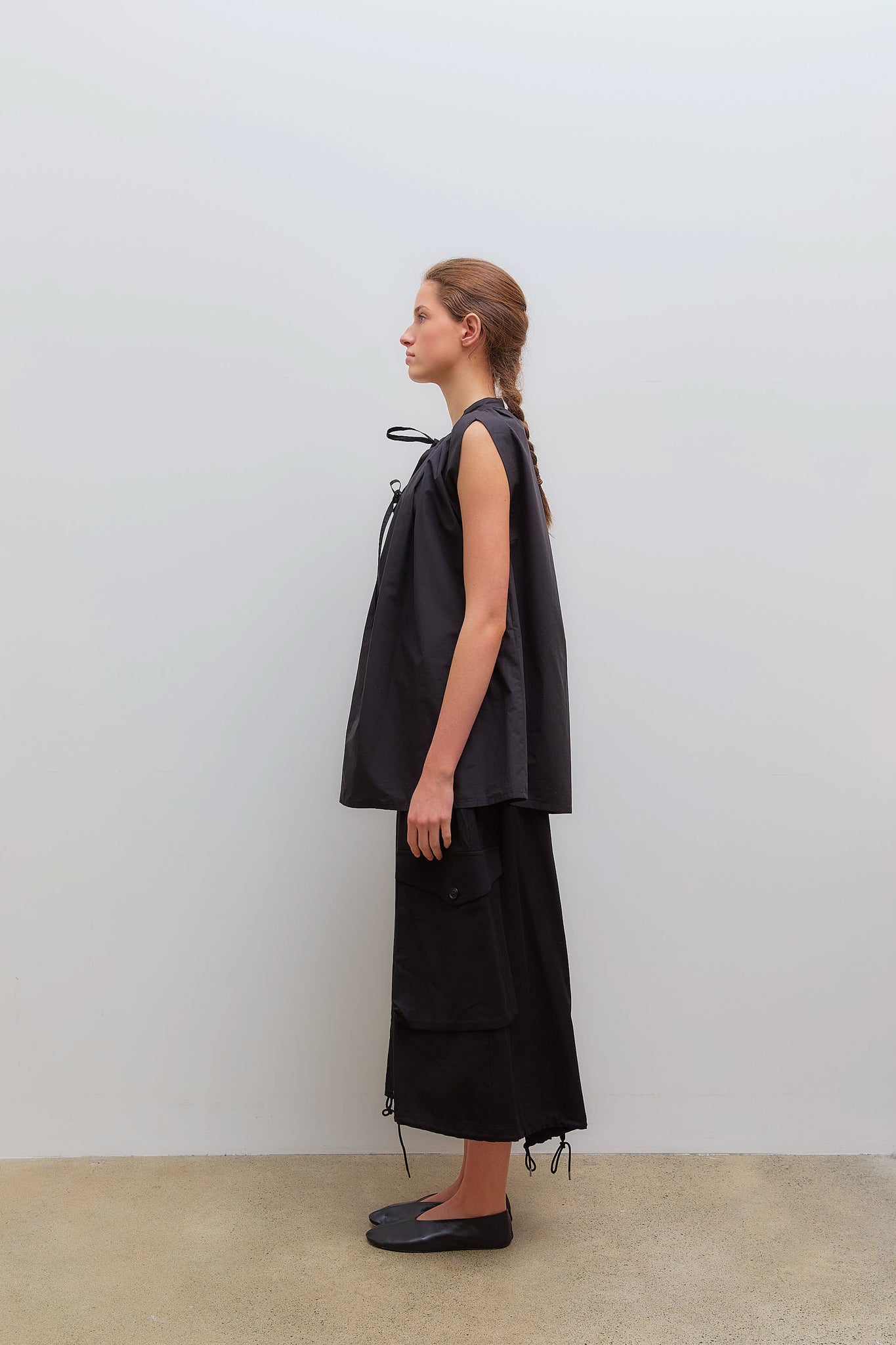 Typewriter Blouse Off Black