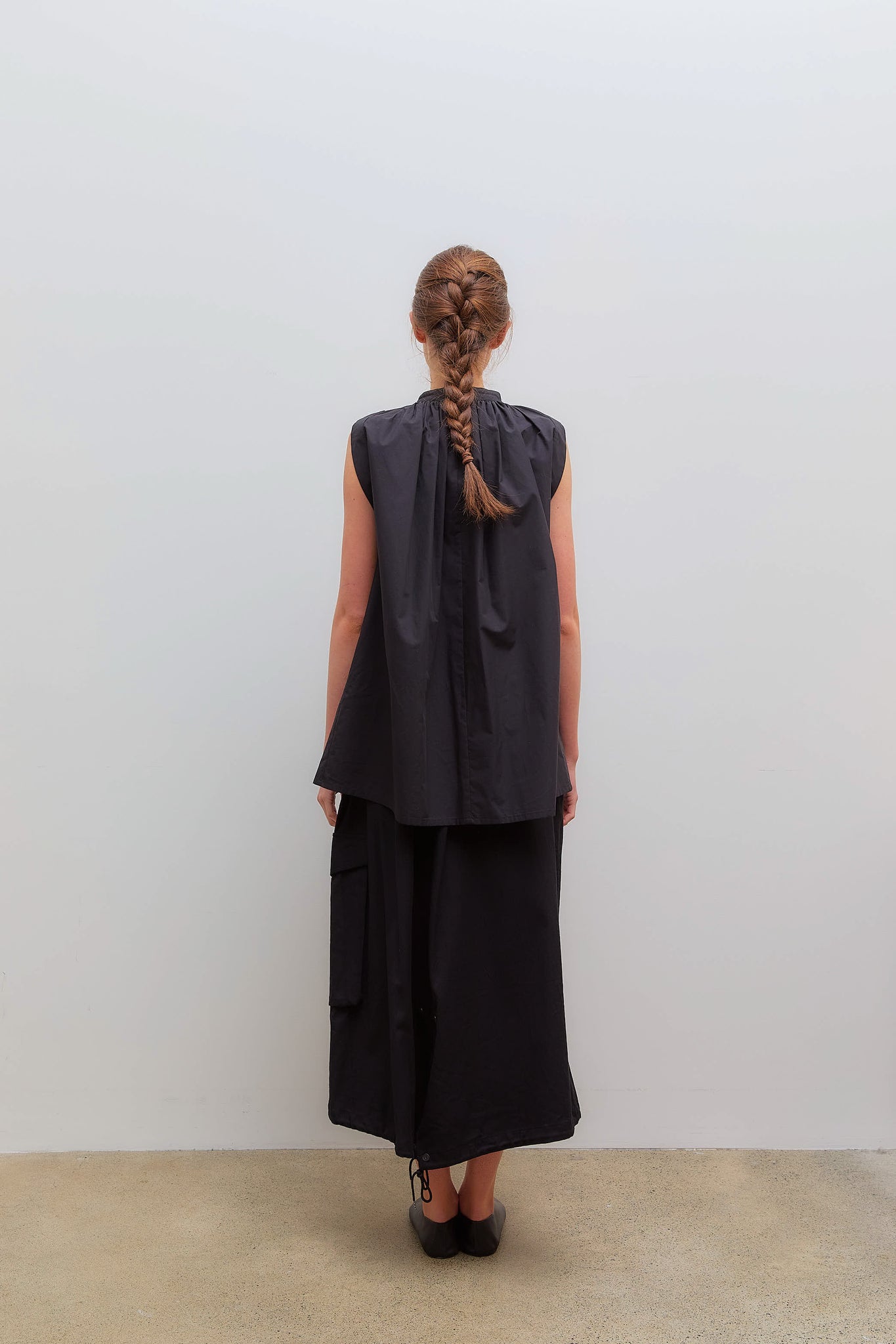 Typewriter Blouse Off Black