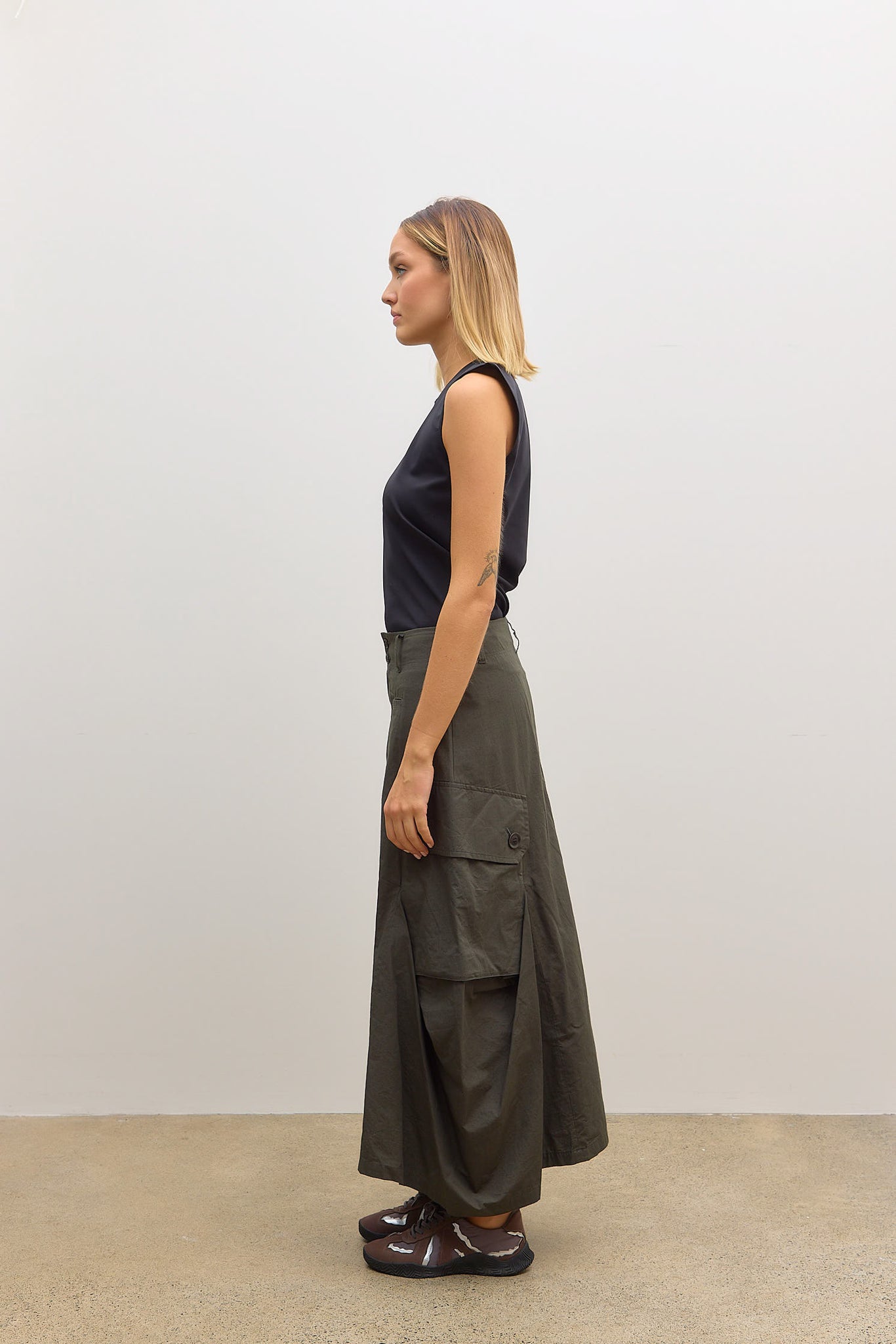 Cargo Skirt Khaki