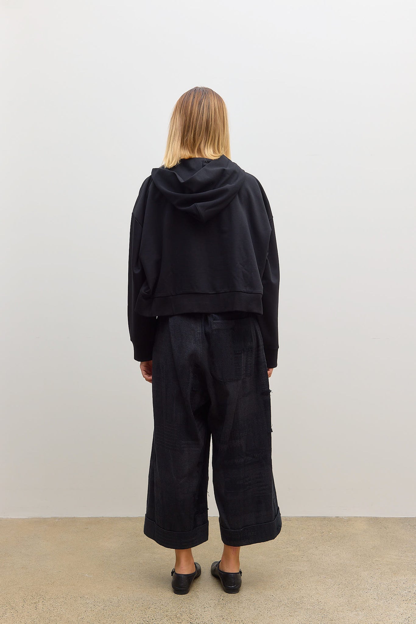 Cropped Hoodie Black