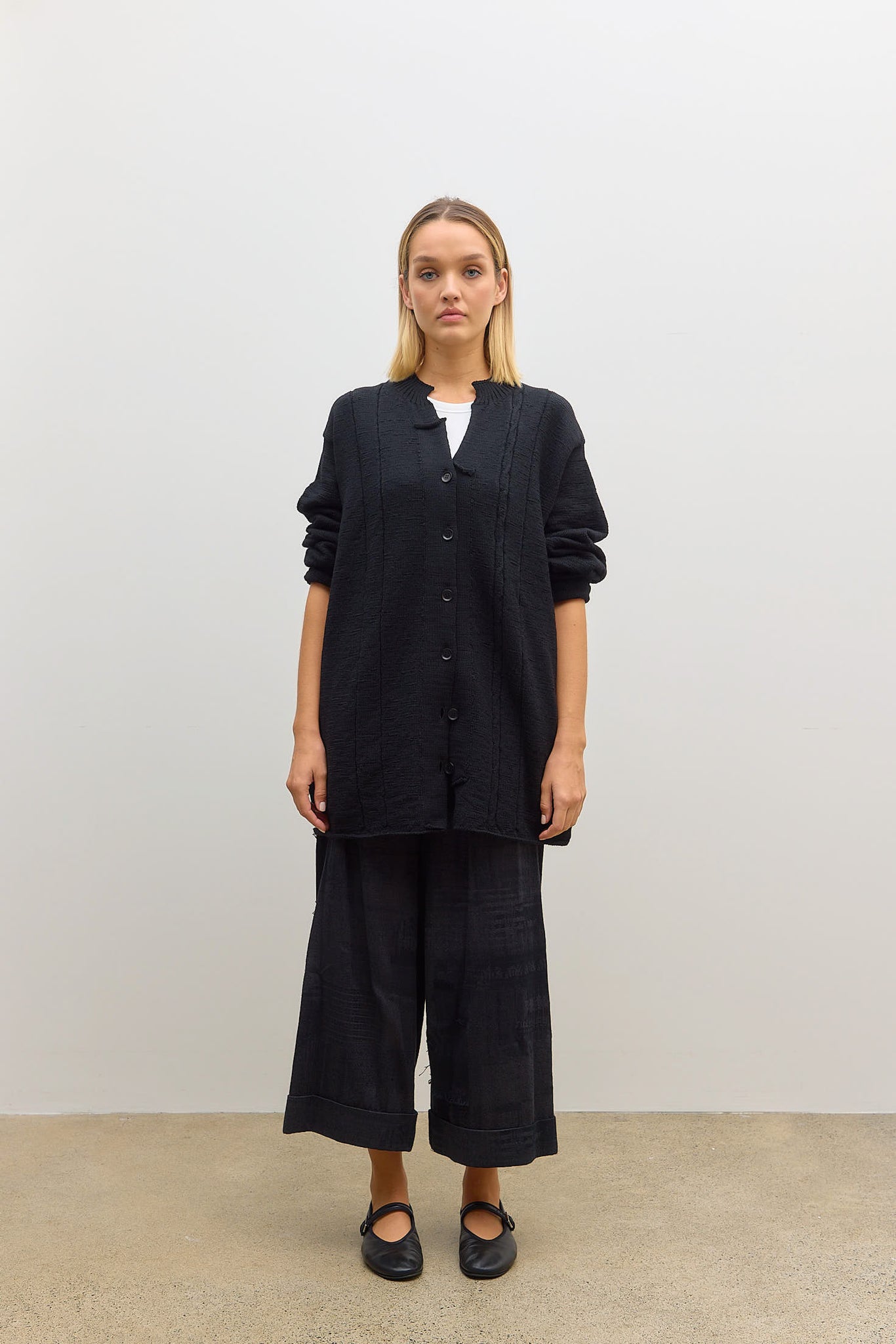 Knit Cardigan Black