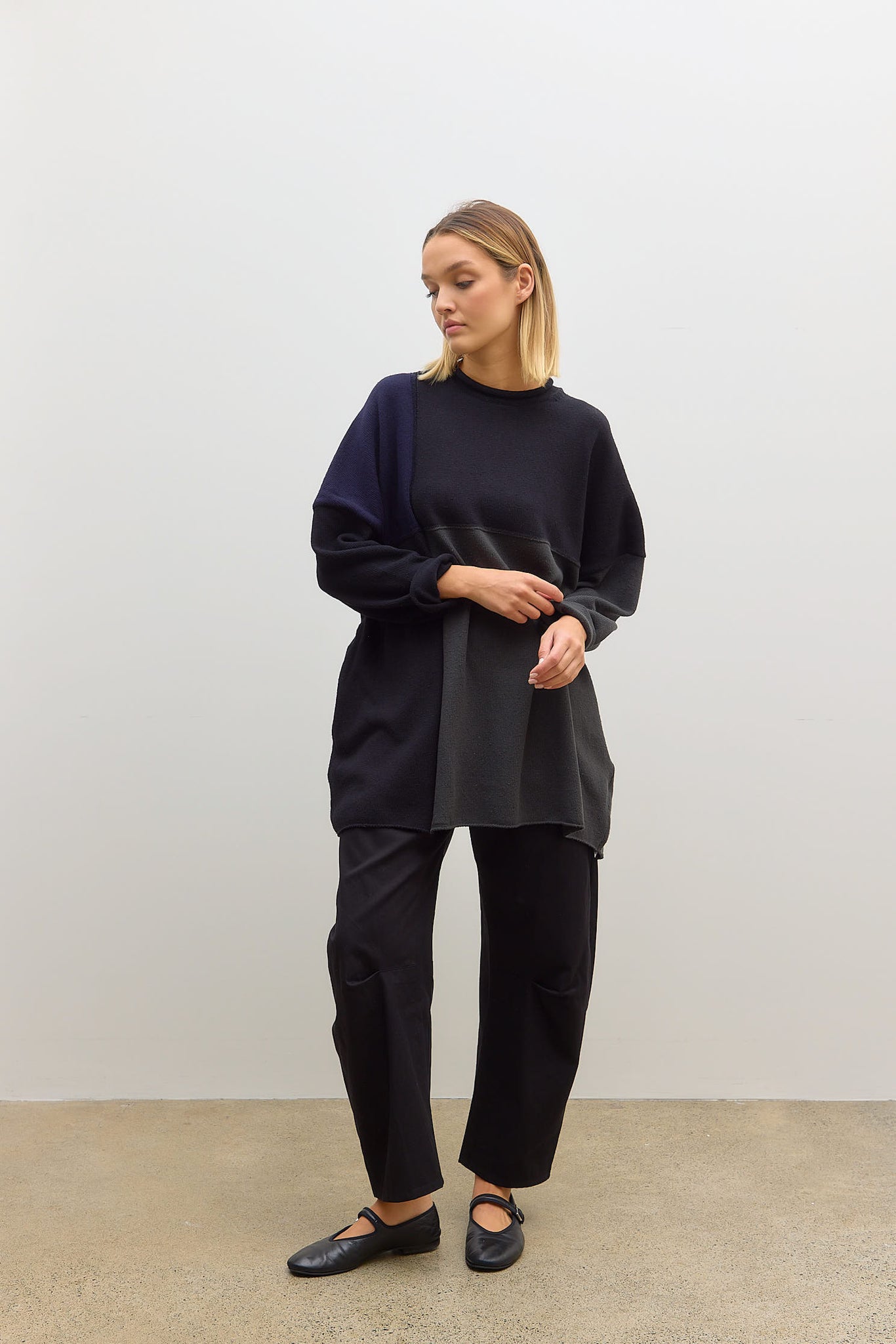 Short Dress Pullover Grey