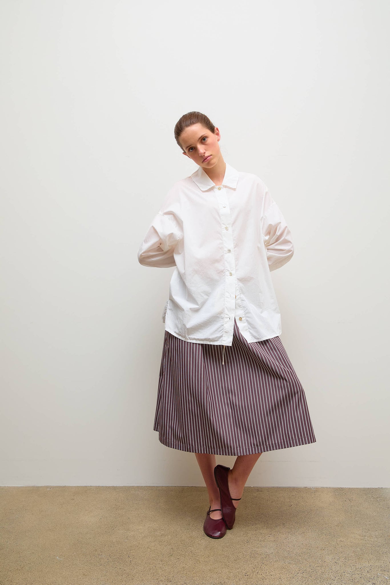 Claudia Shirt Light Cotton Off White