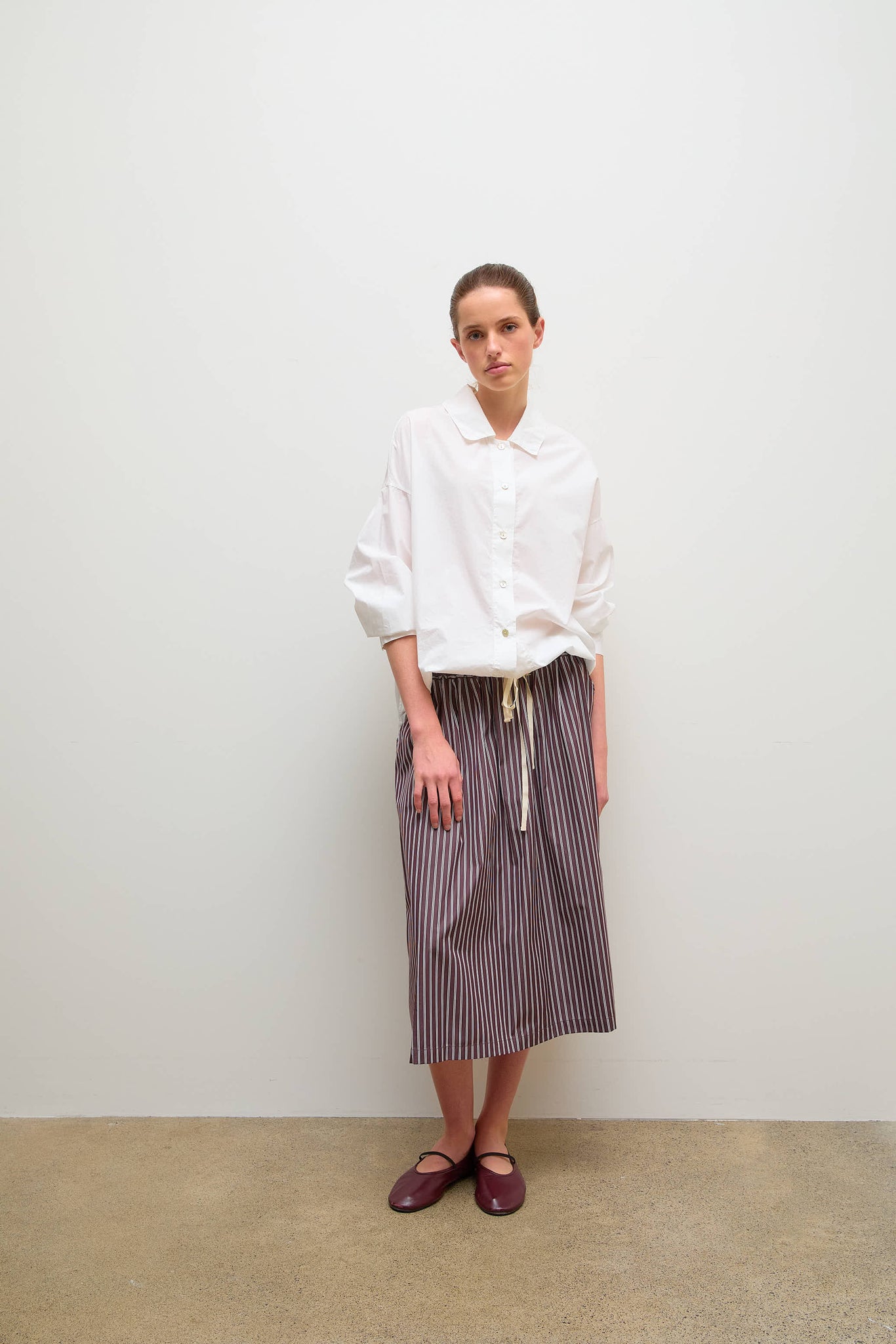 Caracoto Skirt Brown Stripe