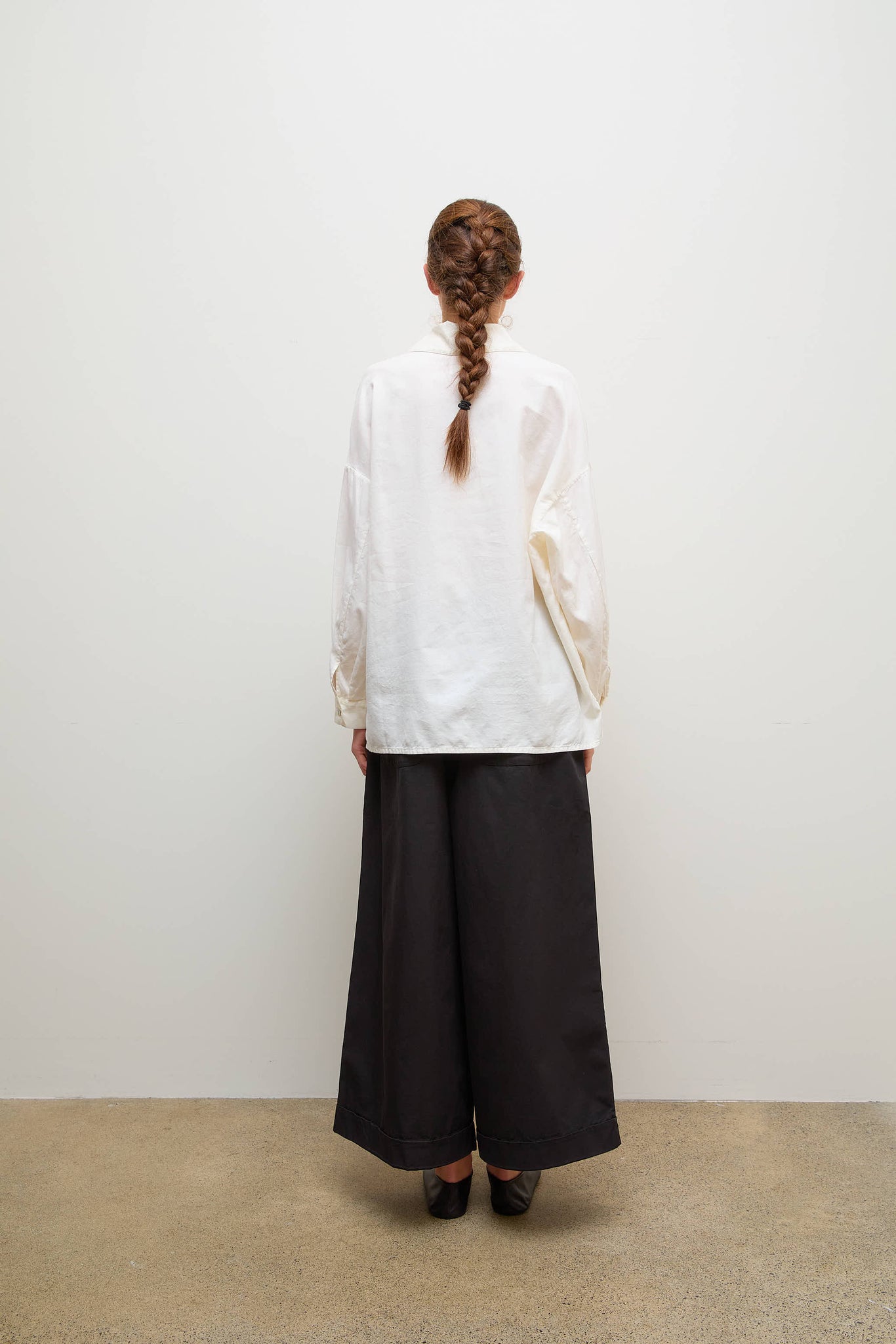 Claudia Flannel Cotton Shirt Off White