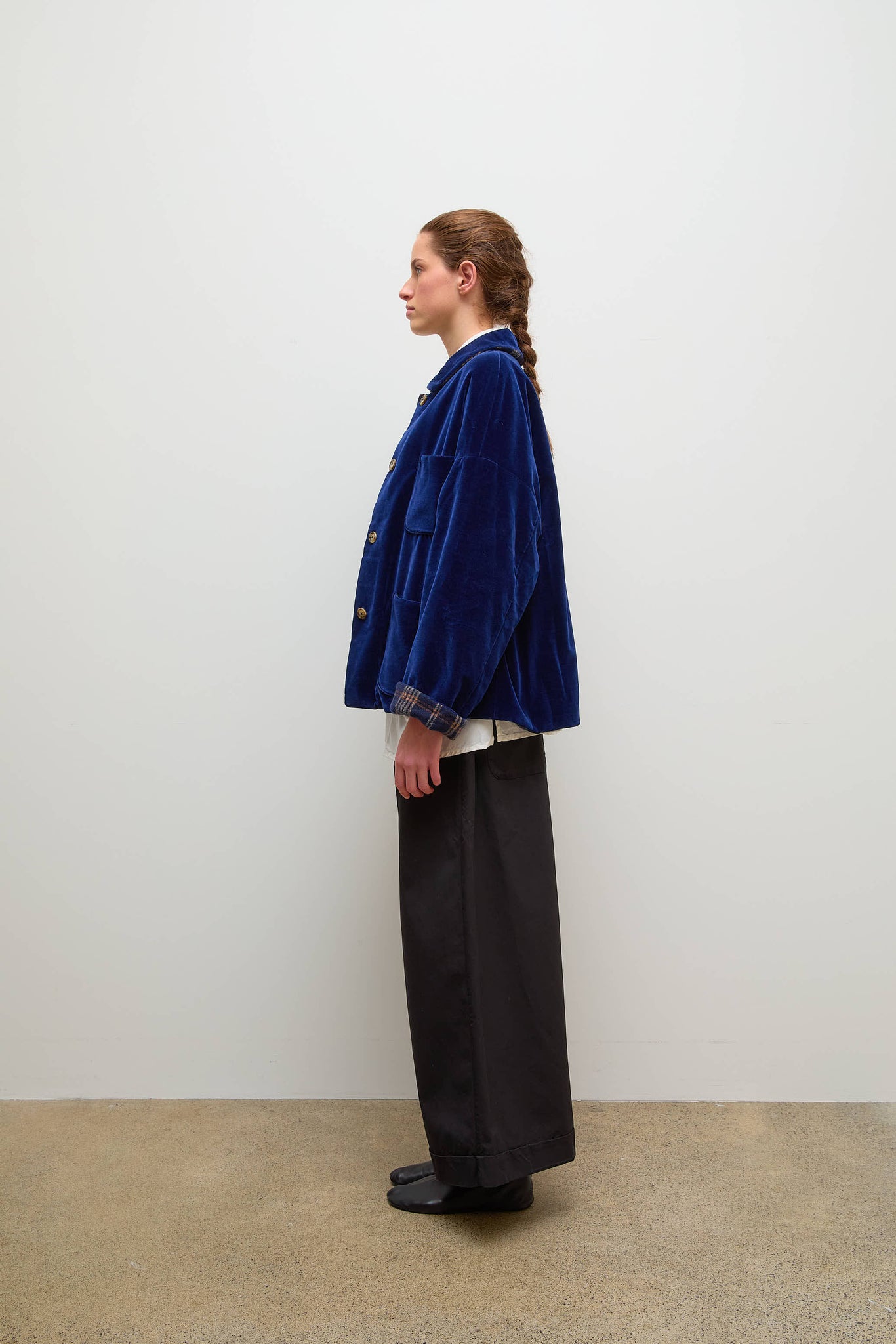 Mara Jacket Velvet Navy